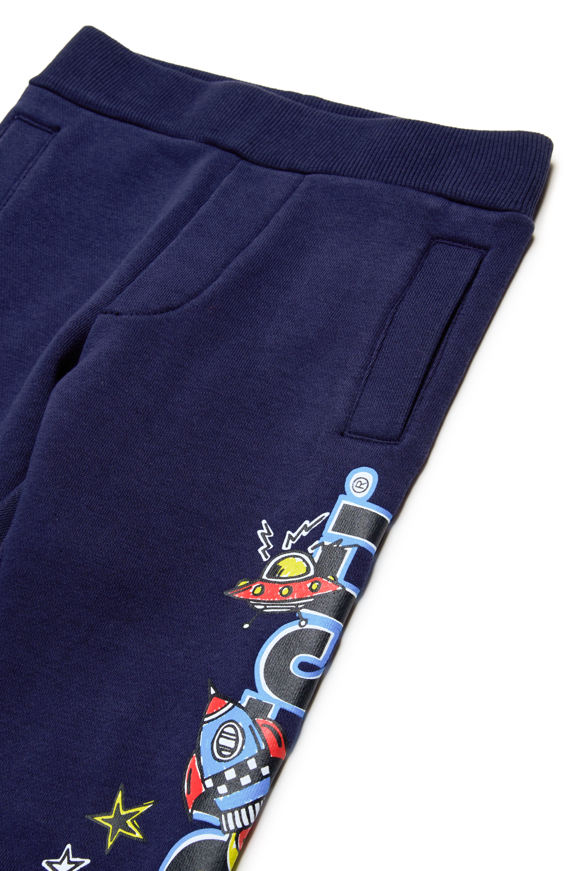 Diesel - PBAMBYB, Man's Sweatpants with rocket logo in Blue - 3