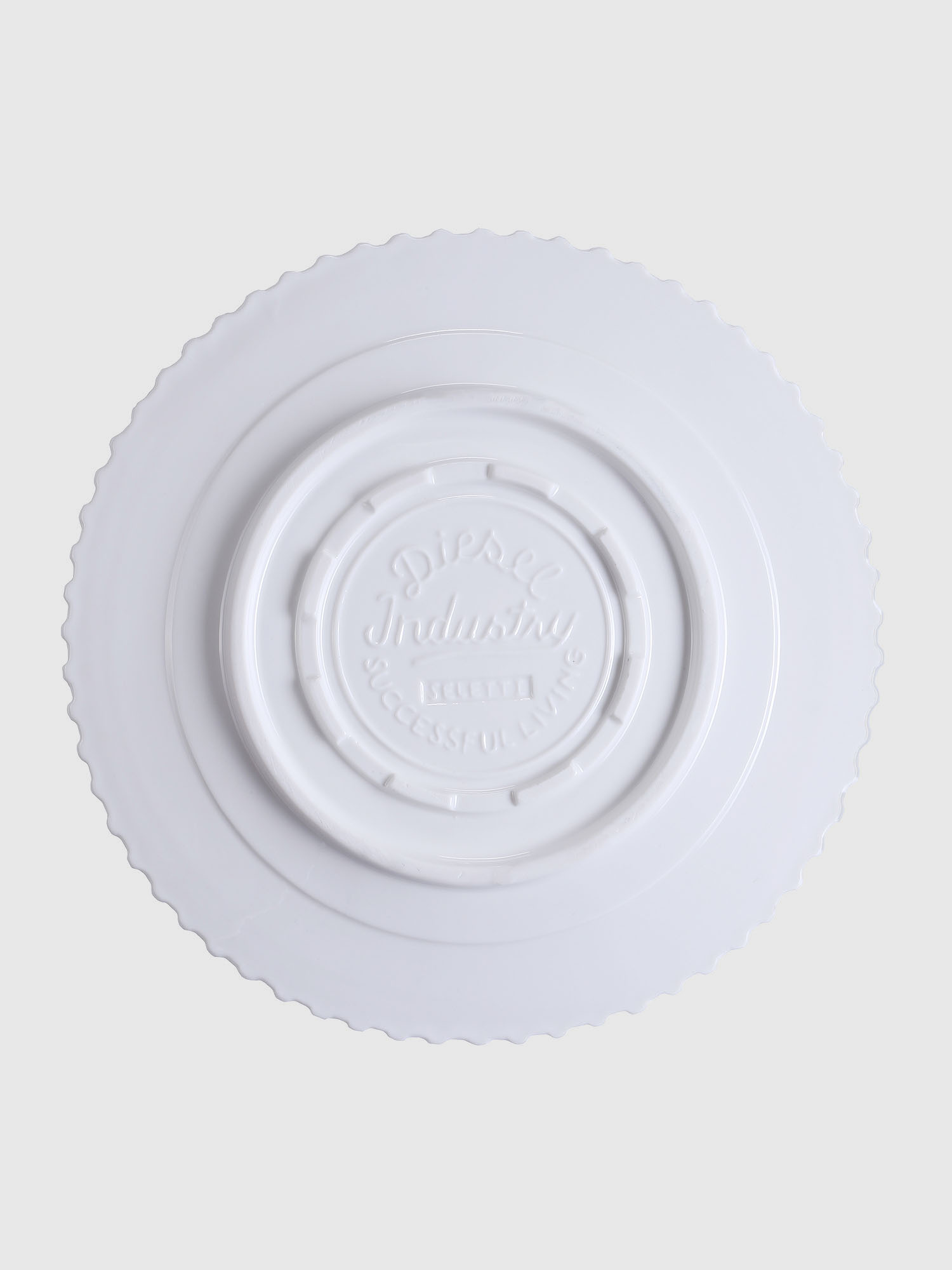 Diesel - 10991 MACHINE COLLEC, Unisex's Porcelain dinner plate in White - 2