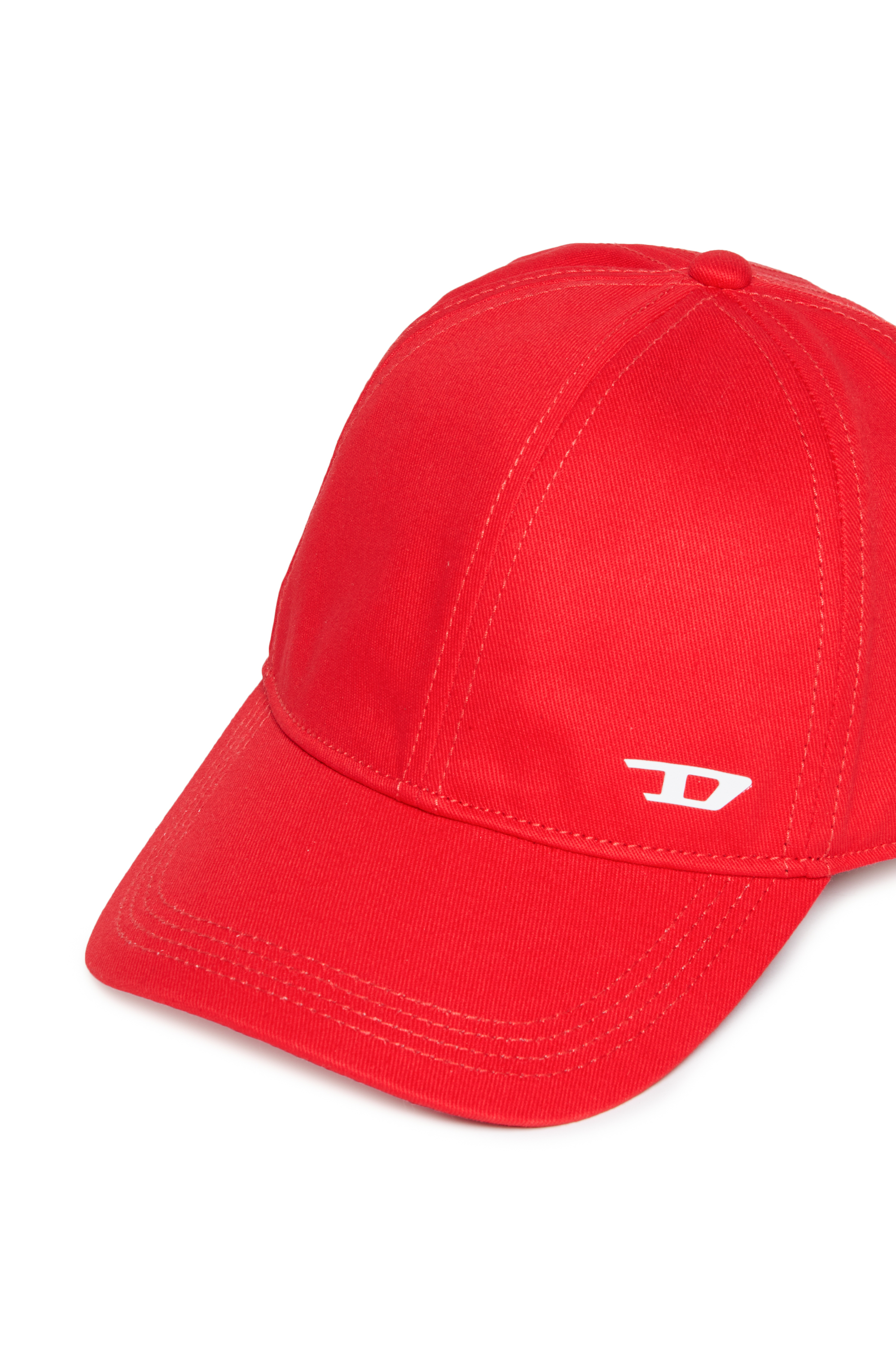 Diesel - FENSID, Man's Baseball cap with D logo in Red - 3