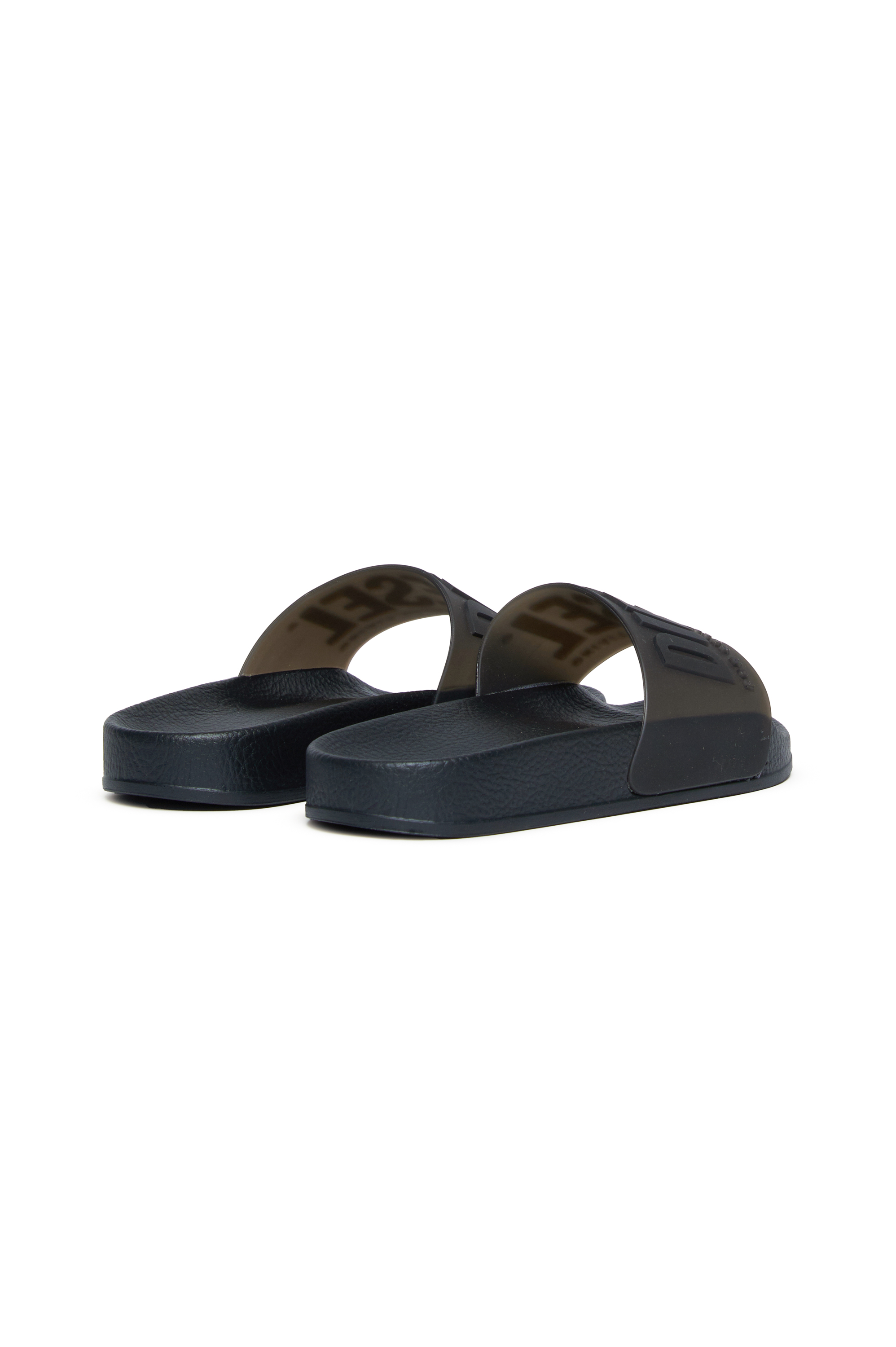 Diesel - SA-MAYEMI CC, Unisex's Semi-transparent rubber pool slides in Black - 3