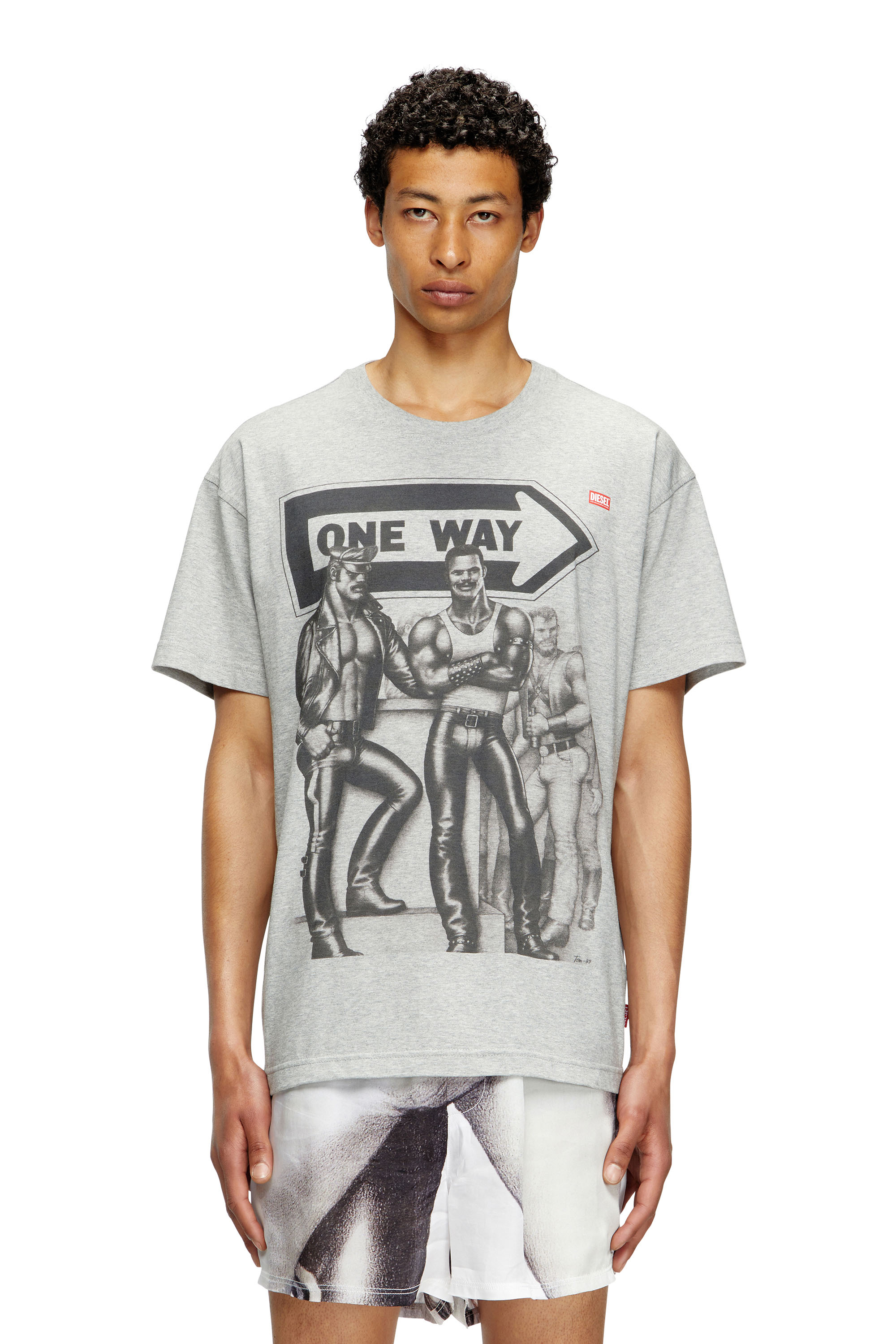 PR-T-NORM-TOM25, Grey Diesel - PR-T-NORM-TOM25, Unisex's T-shirt with graphic print in Grey - 3