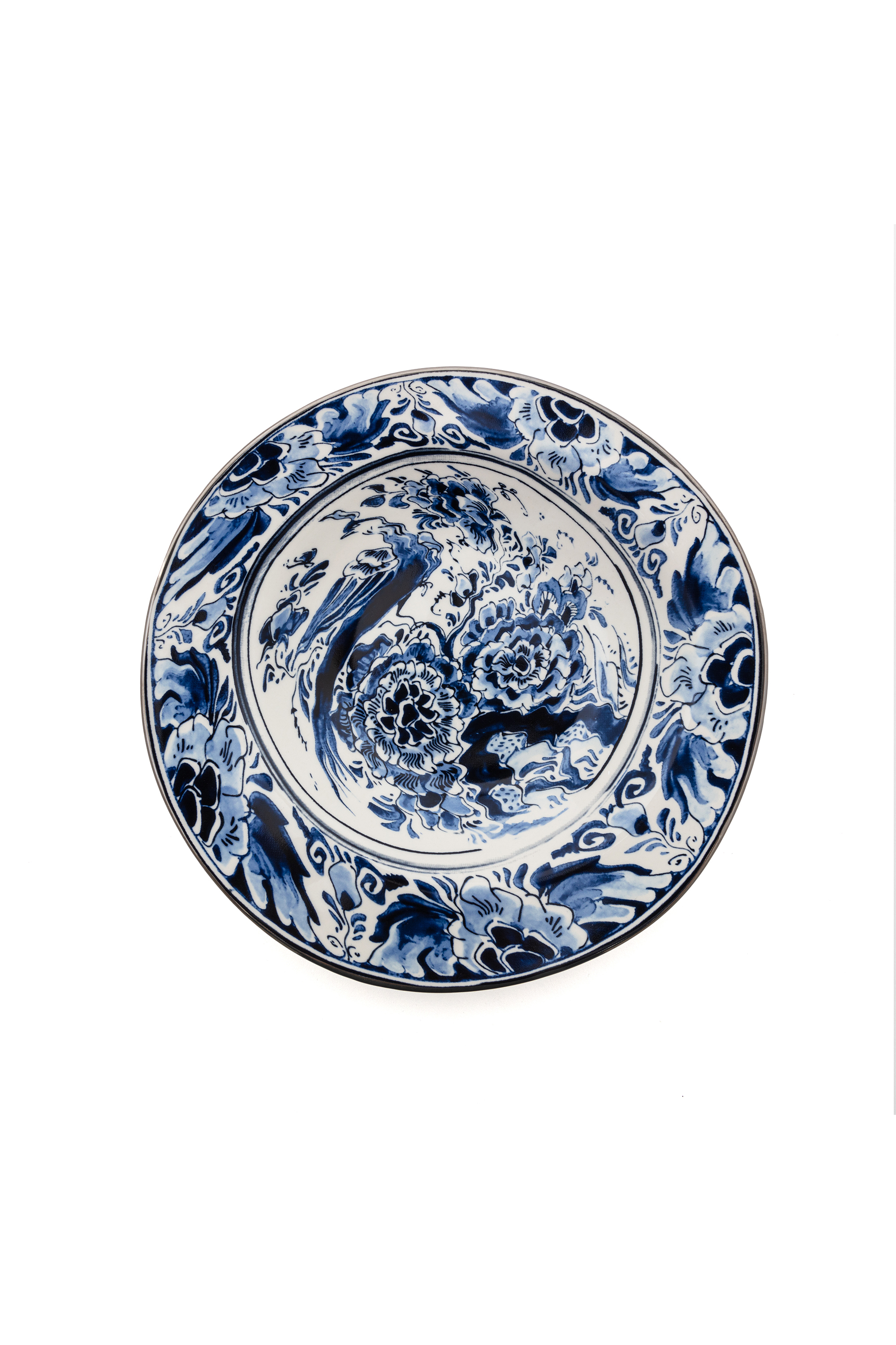 Diesel - 11222 SOUP PLATE IN PORCELAIN "CLASSIC O, Unisex Pocelain soupe plate in Multicolor - Image 1