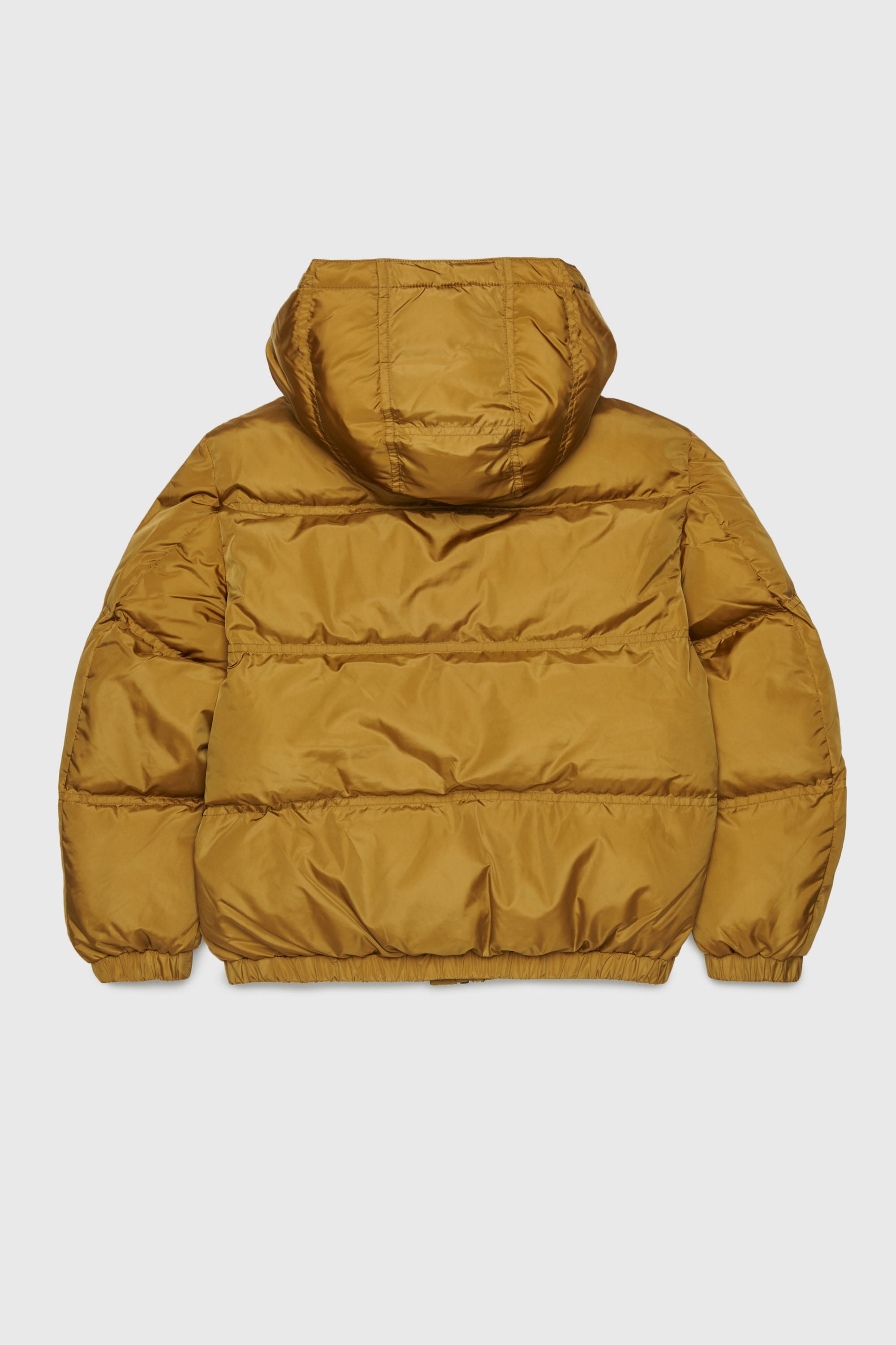 Diesel - JRIVON, Unisex's Hooded puffer jacket with oversized pockets in Brown - 2