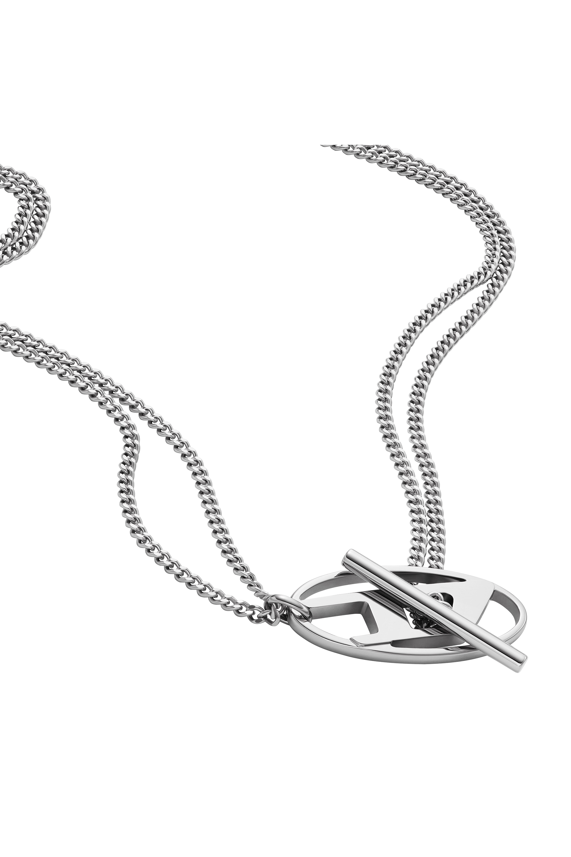 Diesel - DX1534040, Unisex's Stainless Steel Chain Necklace in Silver - 1