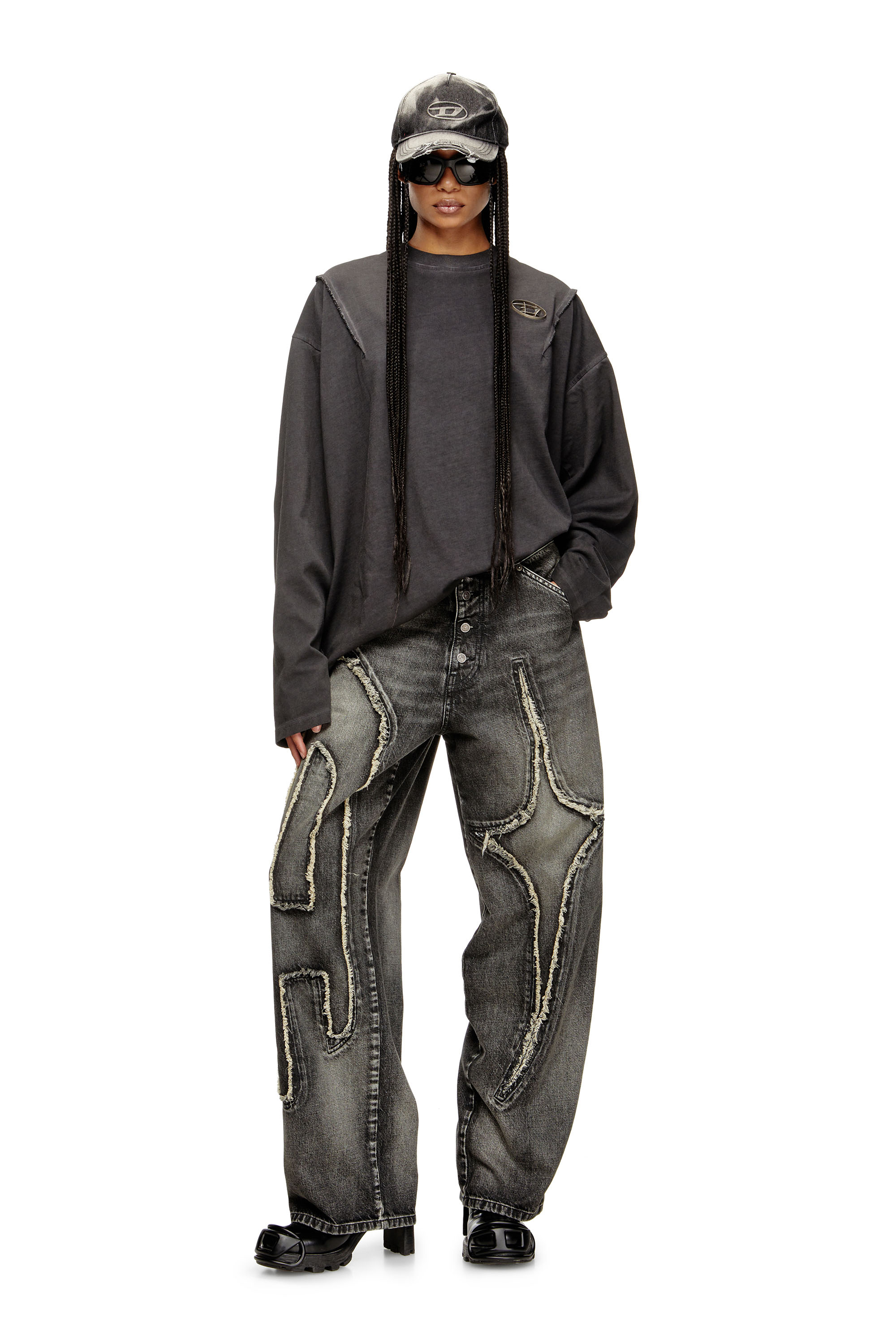 Straight Jeans D-ThugClub 0BEBT, Black/Dark grey Diesel - Unisex's Straight Jeans D-ThugClub 0BEBT, Black/Dark grey - 6