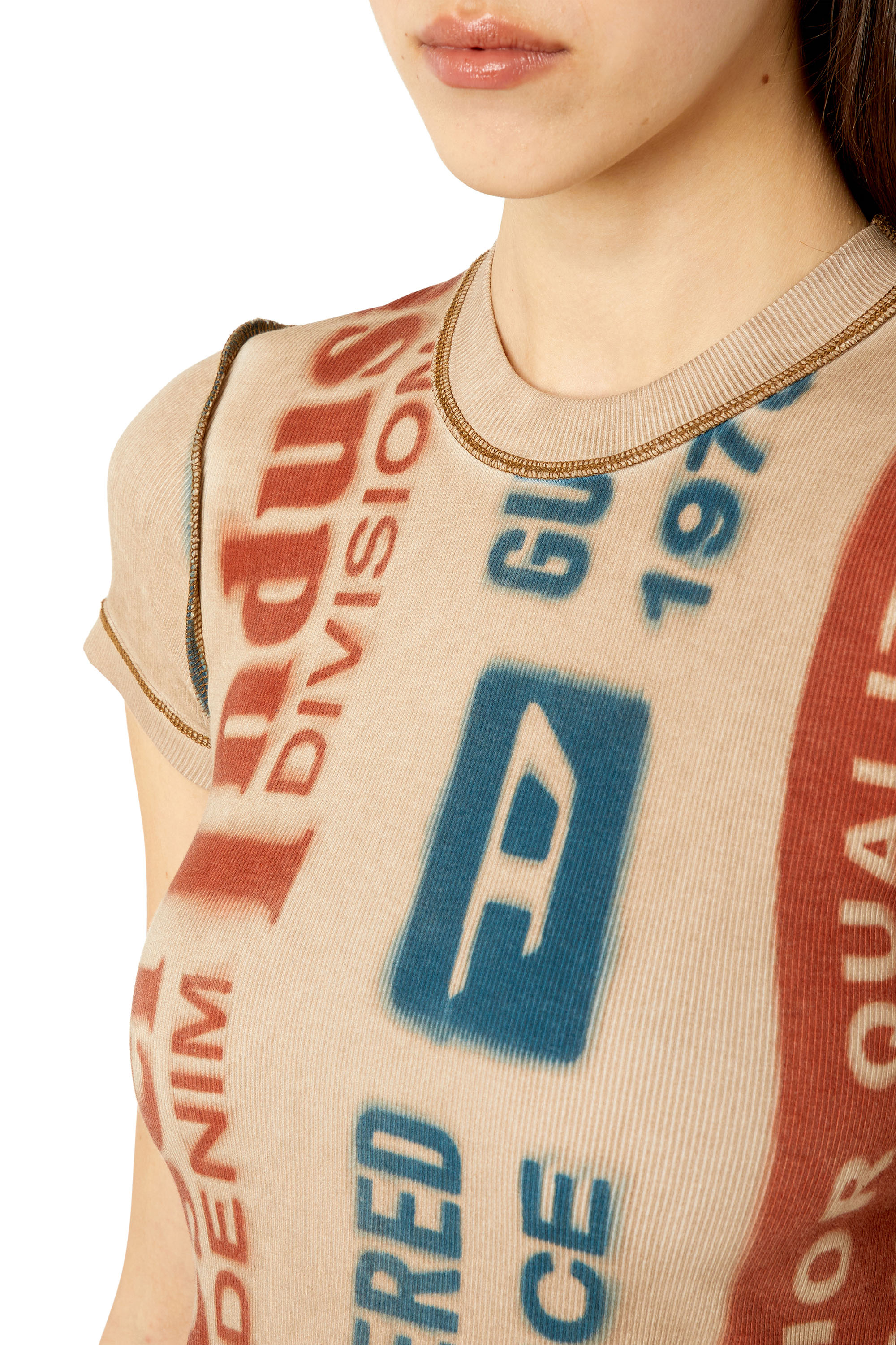 Diesel - T-SKINZY-G2, Beige - Image 5