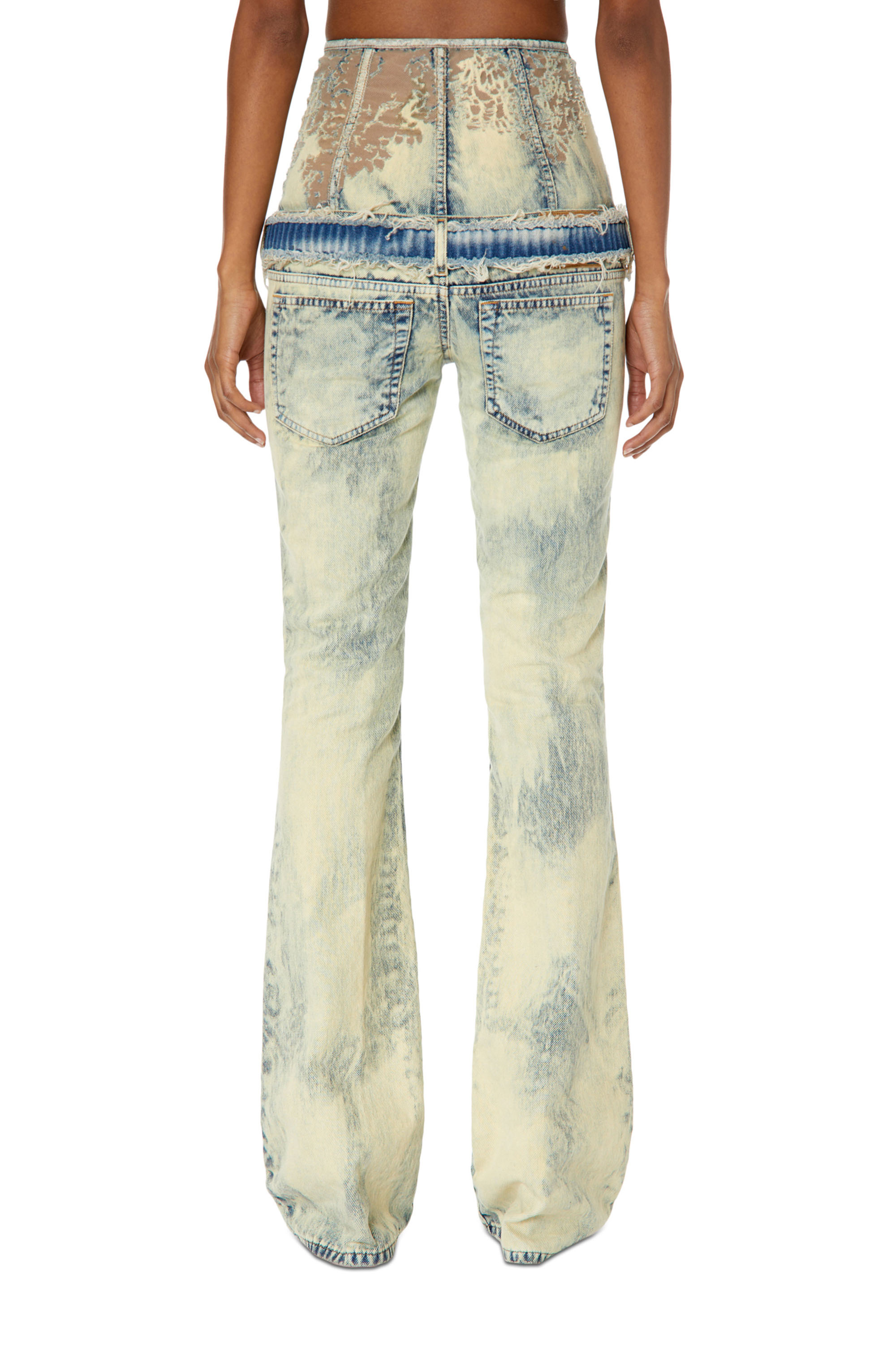 Bootcut and Flare Jeans 1969 D-Ebbey 068GP, Light Blue Diesel - Woman's Bootcut and Flare Jeans 1969 D-Ebbey 068GP, Light Blue - 4