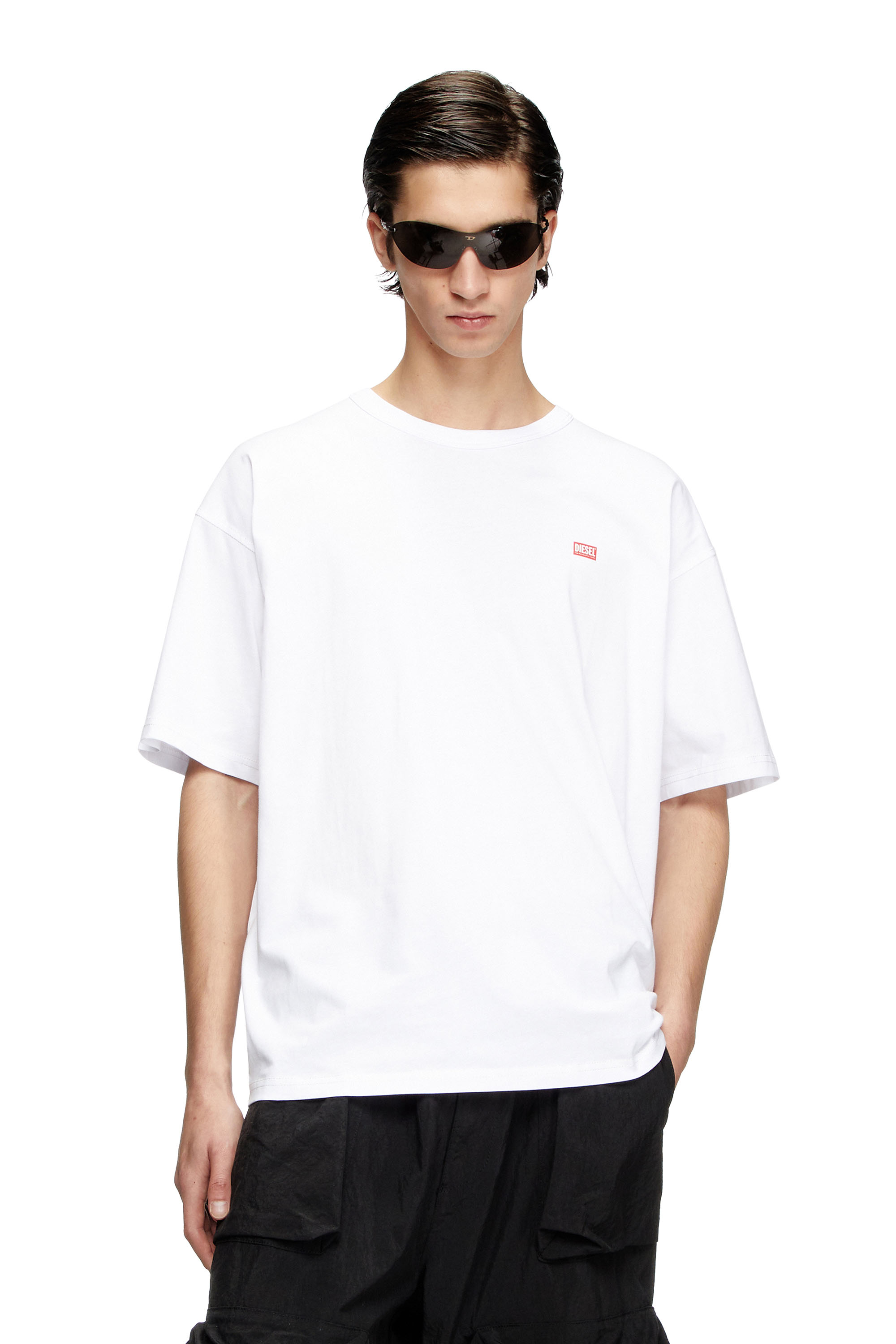 T-BOXT-R30, White Diesel - T-BOXT-R30, Man's T-shirt with small logo in White - 3