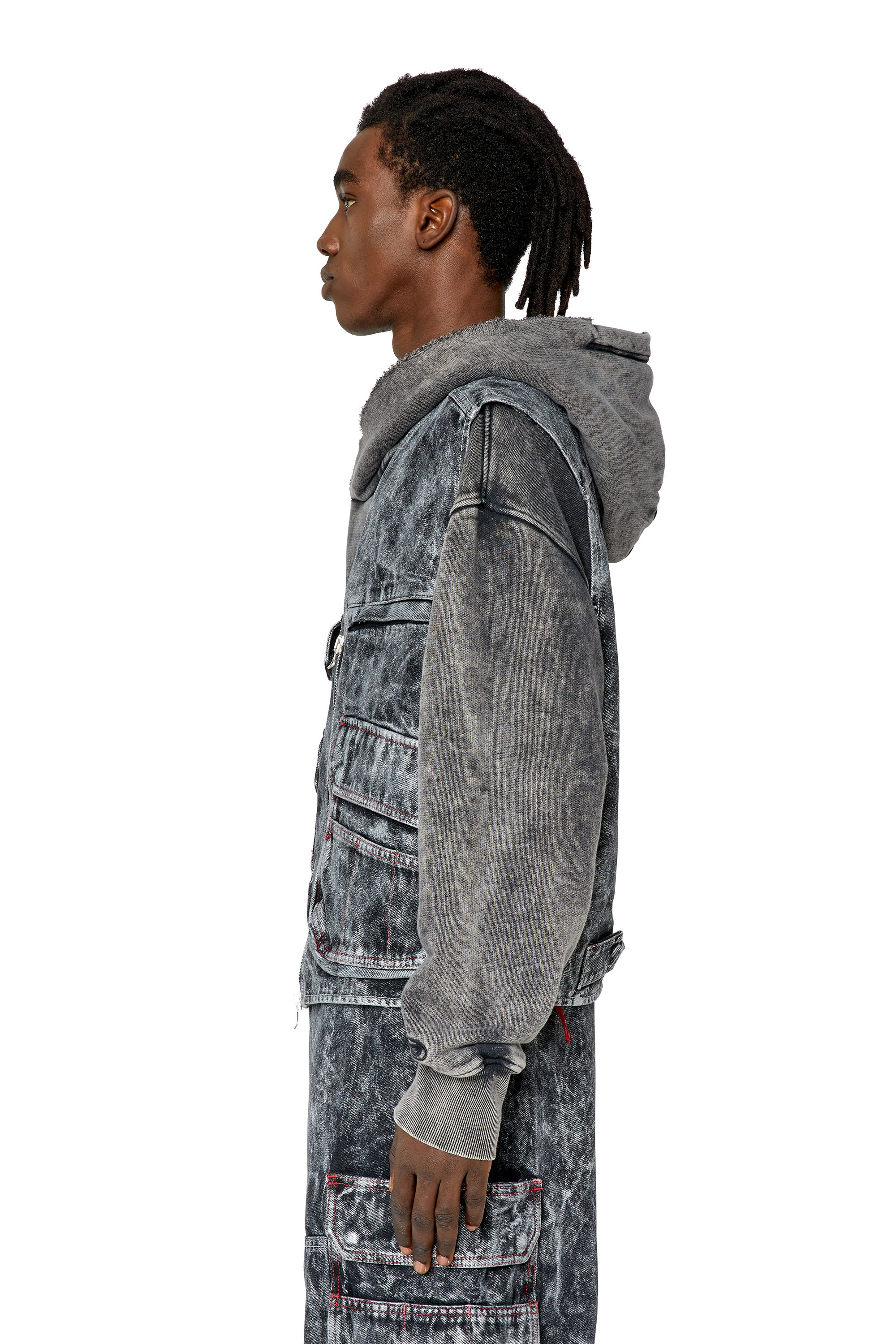 Diesel - D-SAMP, Black/Dark grey - Image 4
