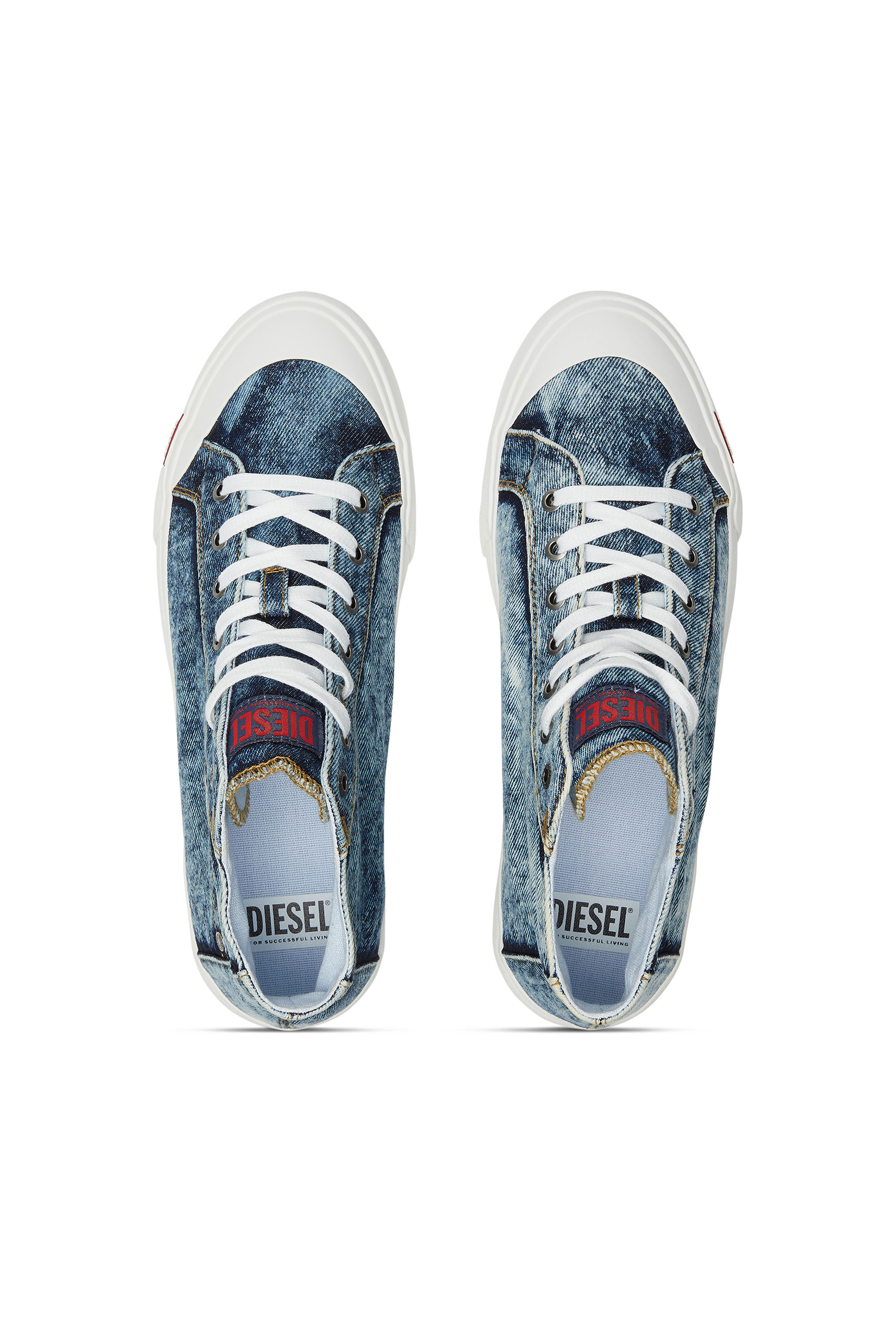 Diesel - S-ATHOS NMD MID, Man's S-Athos-High-top denim sneakers with pocket detail in Blue - 4