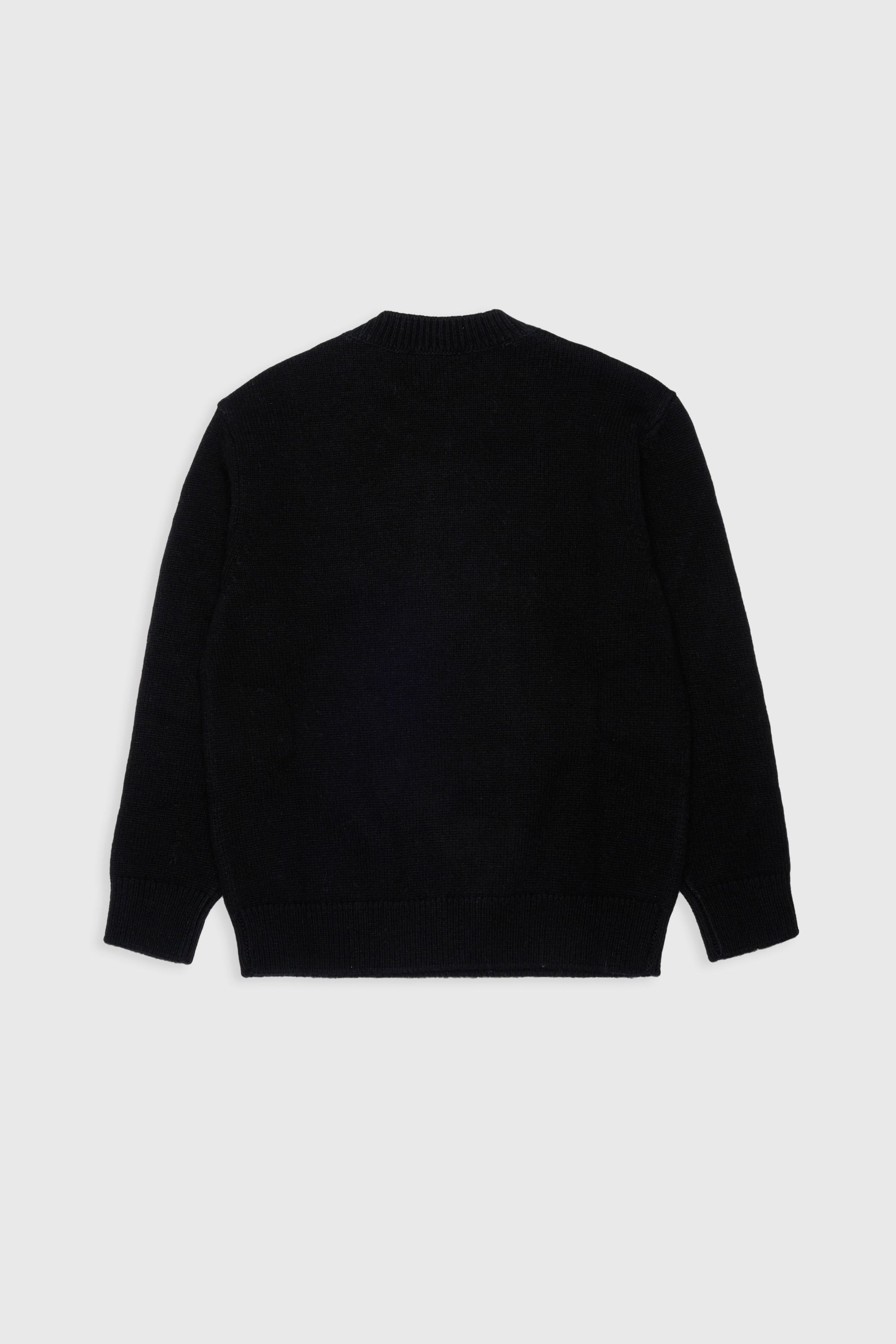 Diesel - KONZI OVER, Man's Cashmere-enriched jumper with destroyed logo in Black - 2