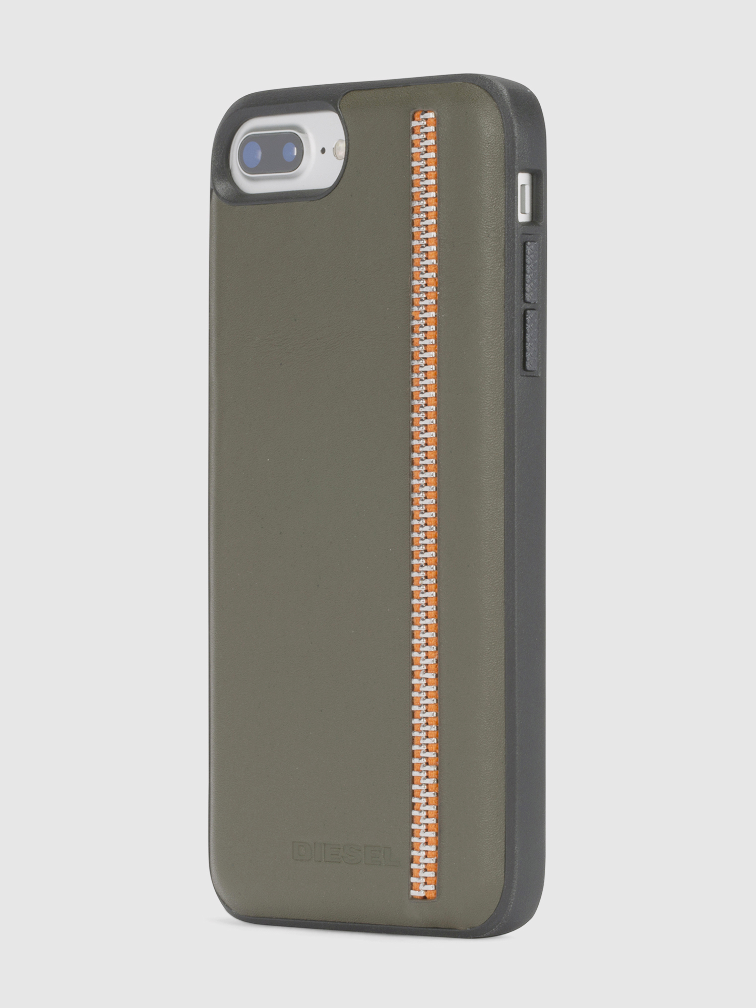 ZIP OLIVE LEATHER IPHONE 8 PLUS/7 PLUS/6s PLUS/6 PLUS CASE, 