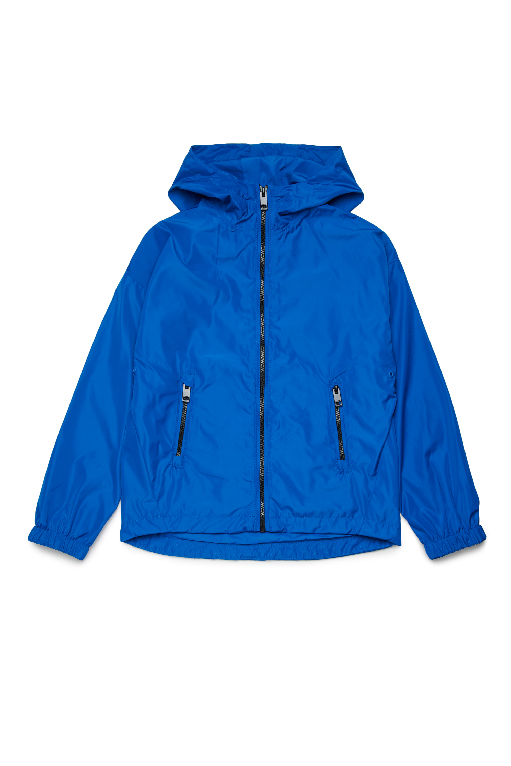 Diesel - JCLOG, Man's Windbreaker with mega Oval D print in Blue - 1