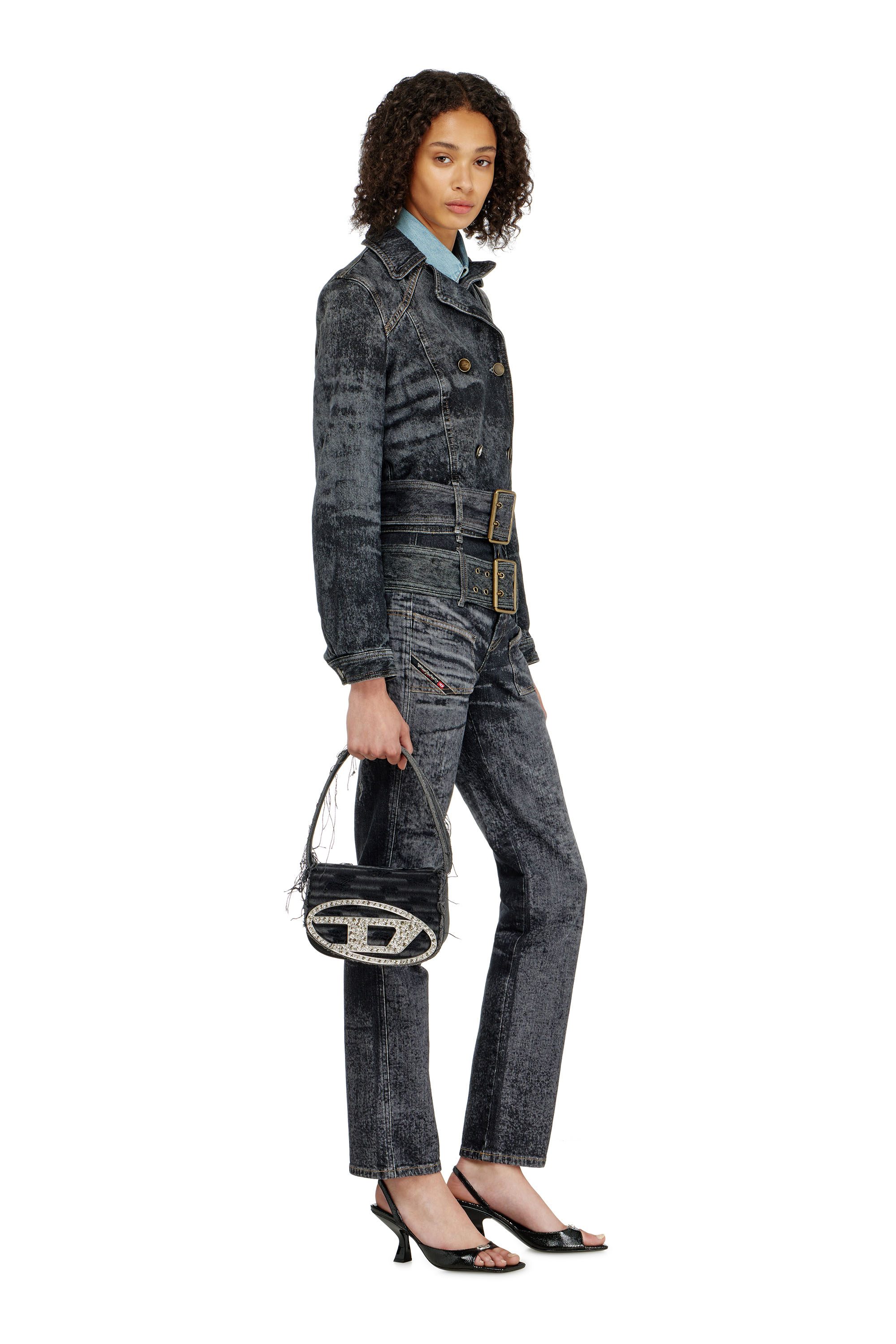 Diesel - Woman's Slim Jeans D-Gorina 09Q30, Black/Dark grey - 2