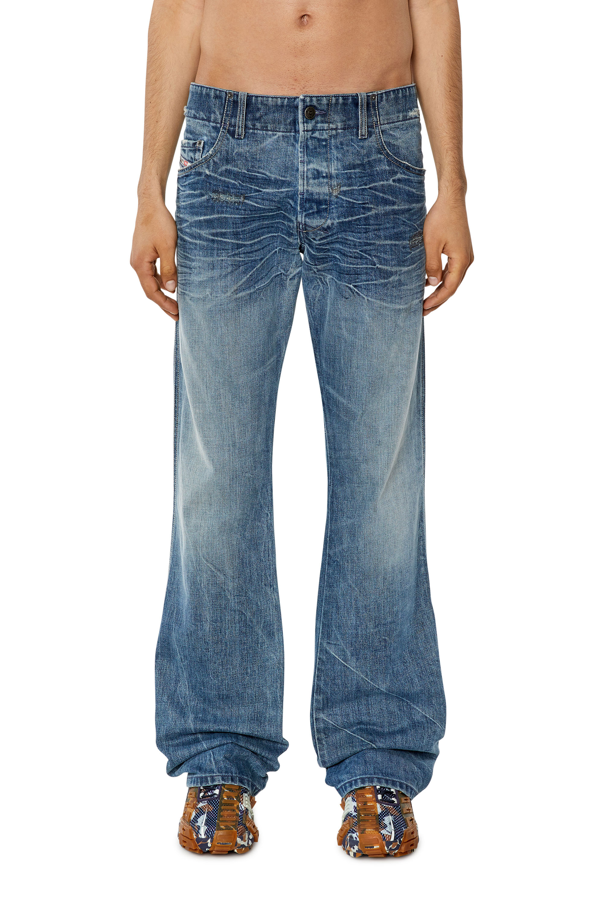 Diesel - Bootcut Jeans D-Backler 09I01, Medium blue - Image 2