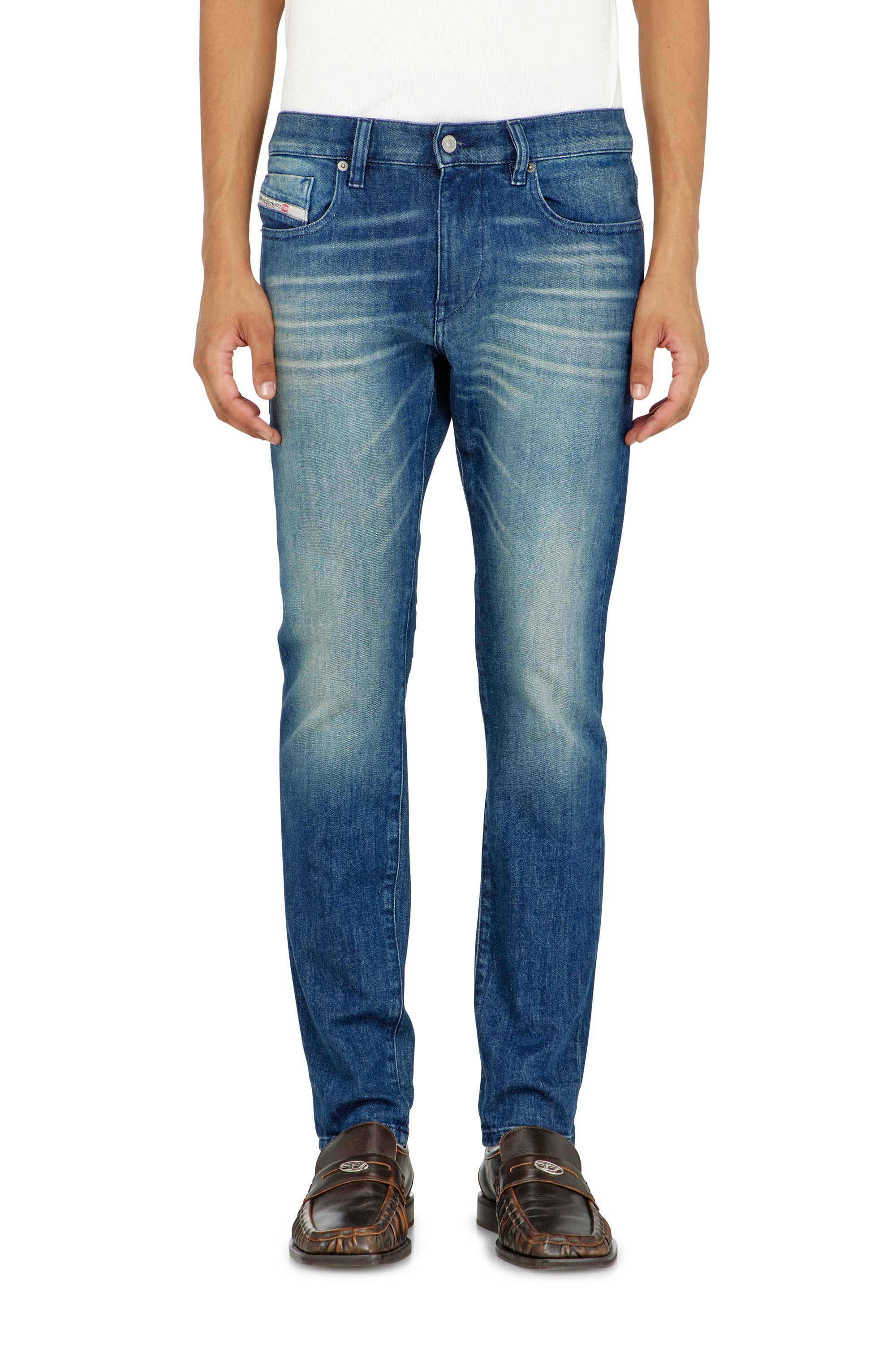 Diesel - Man's Slim Jeans 2019 D-Strukt 0KBBR, Dark Blue - 1