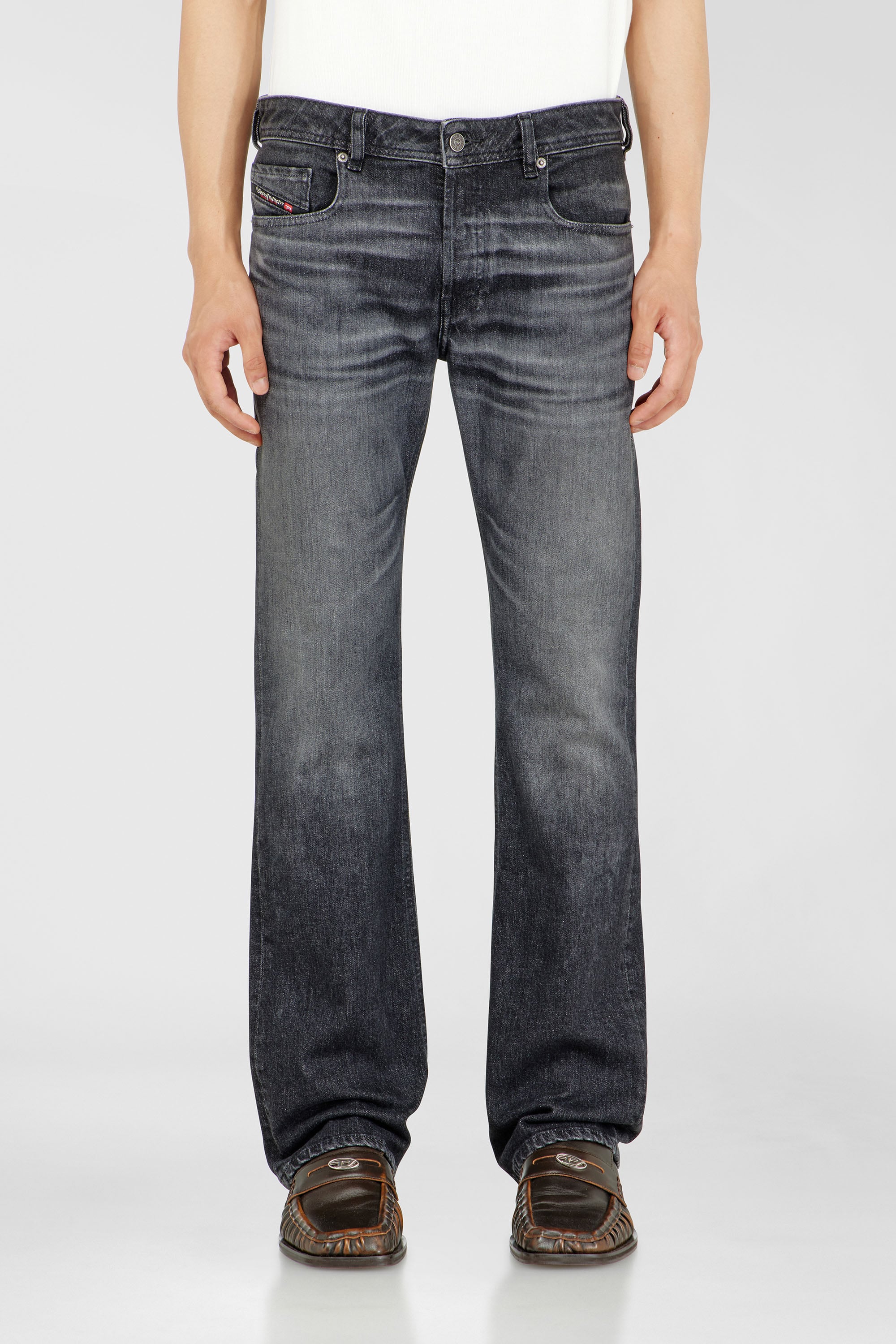 Diesel - Man's Bootcut Jeans 2007 Zatiny 09N48, Black/Dark grey - 4