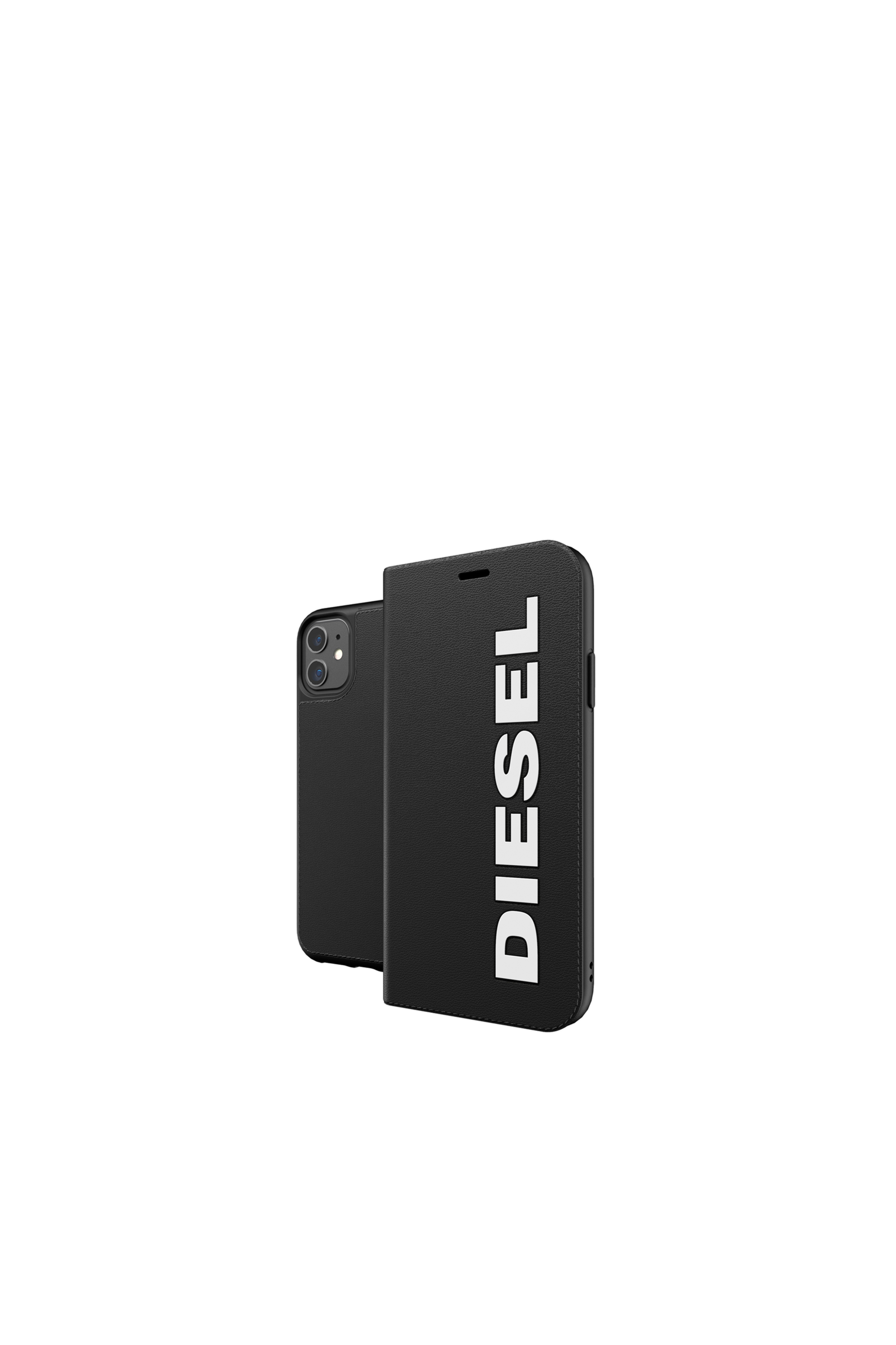 Diesel - 41973 BOOKLET CASE, Unisex's Booklet Case Core for iPhone 11 in Black - 1