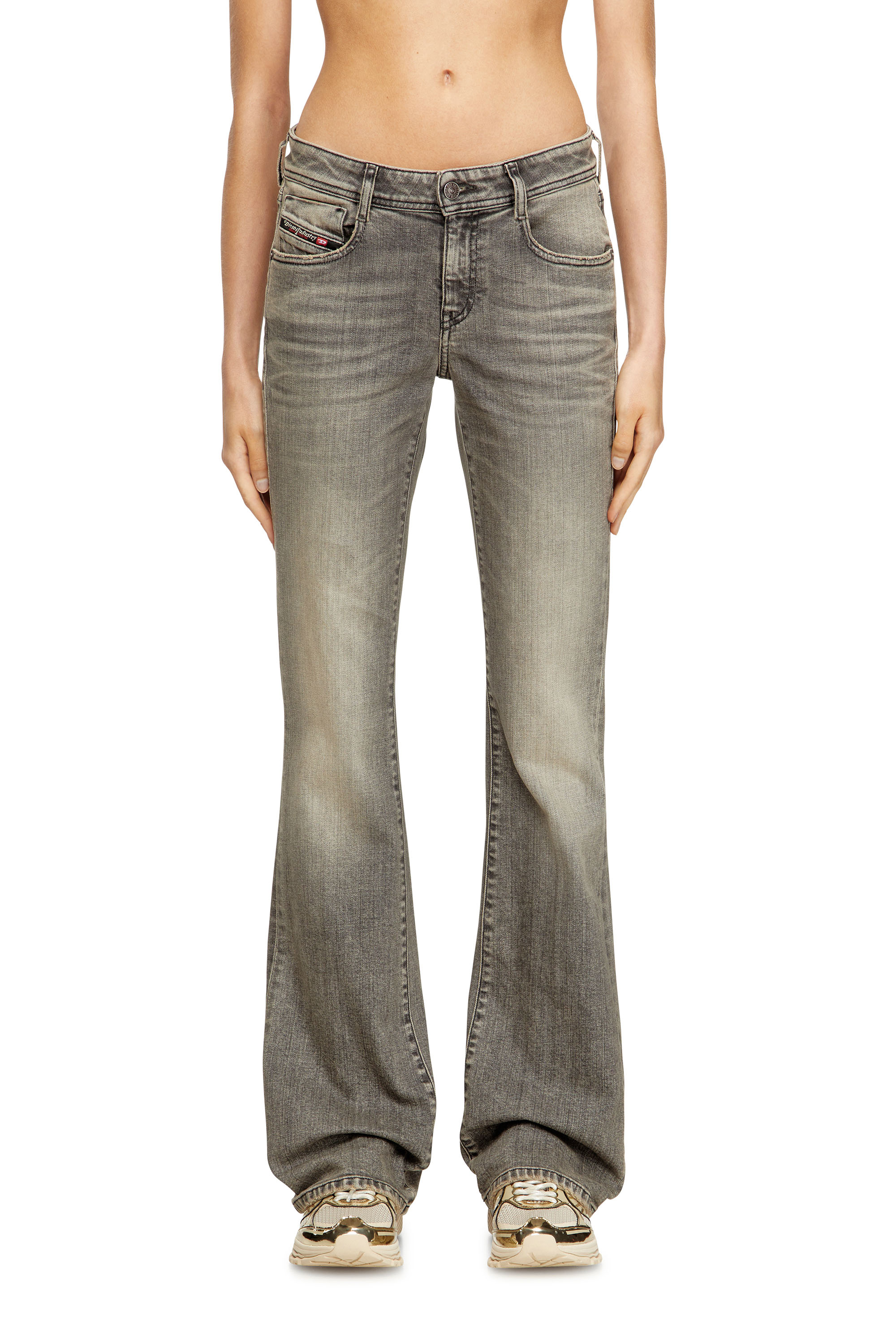 Bootcut Jeans 1969 D-Ebbey 09L99, Grey Diesel - Woman's Bootcut Jeans 1969 D-Ebbey 09L99, Grey - 3