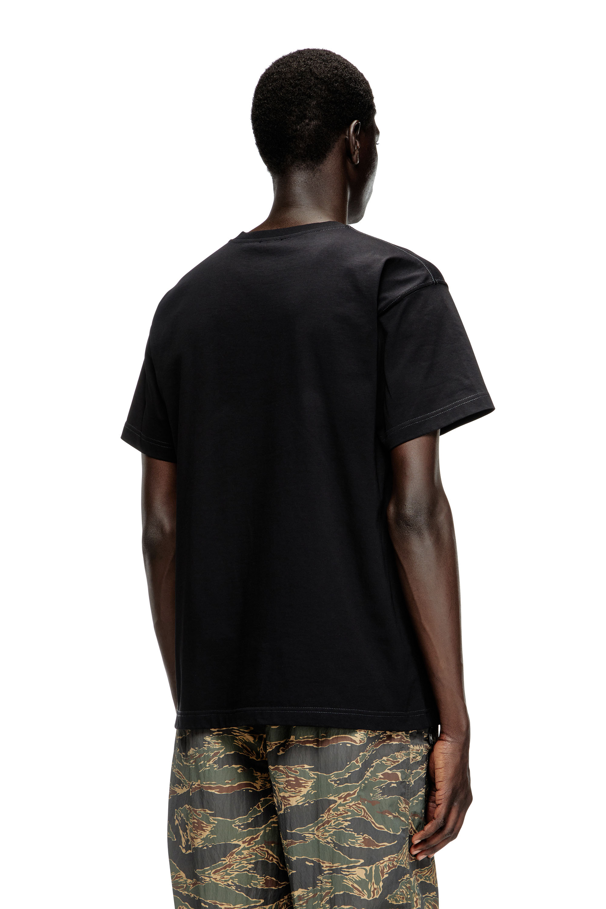 Diesel - T-NORM-T11, Man's T-shirt with Oval D logo in null - 4