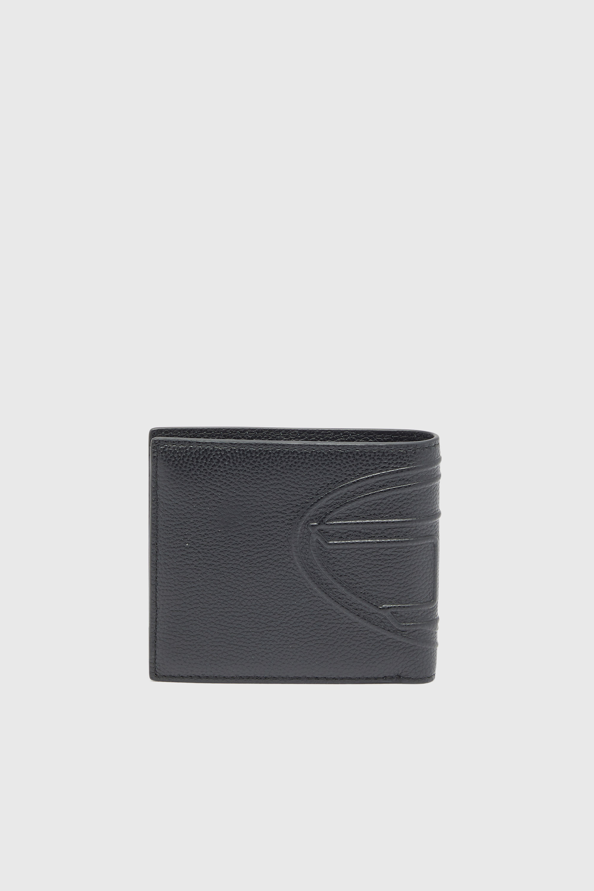 Diesel - 1DR 2.0 BI-FOLD COIN 3D, Man's Bi-fold wallet in grained leather in Black - 2