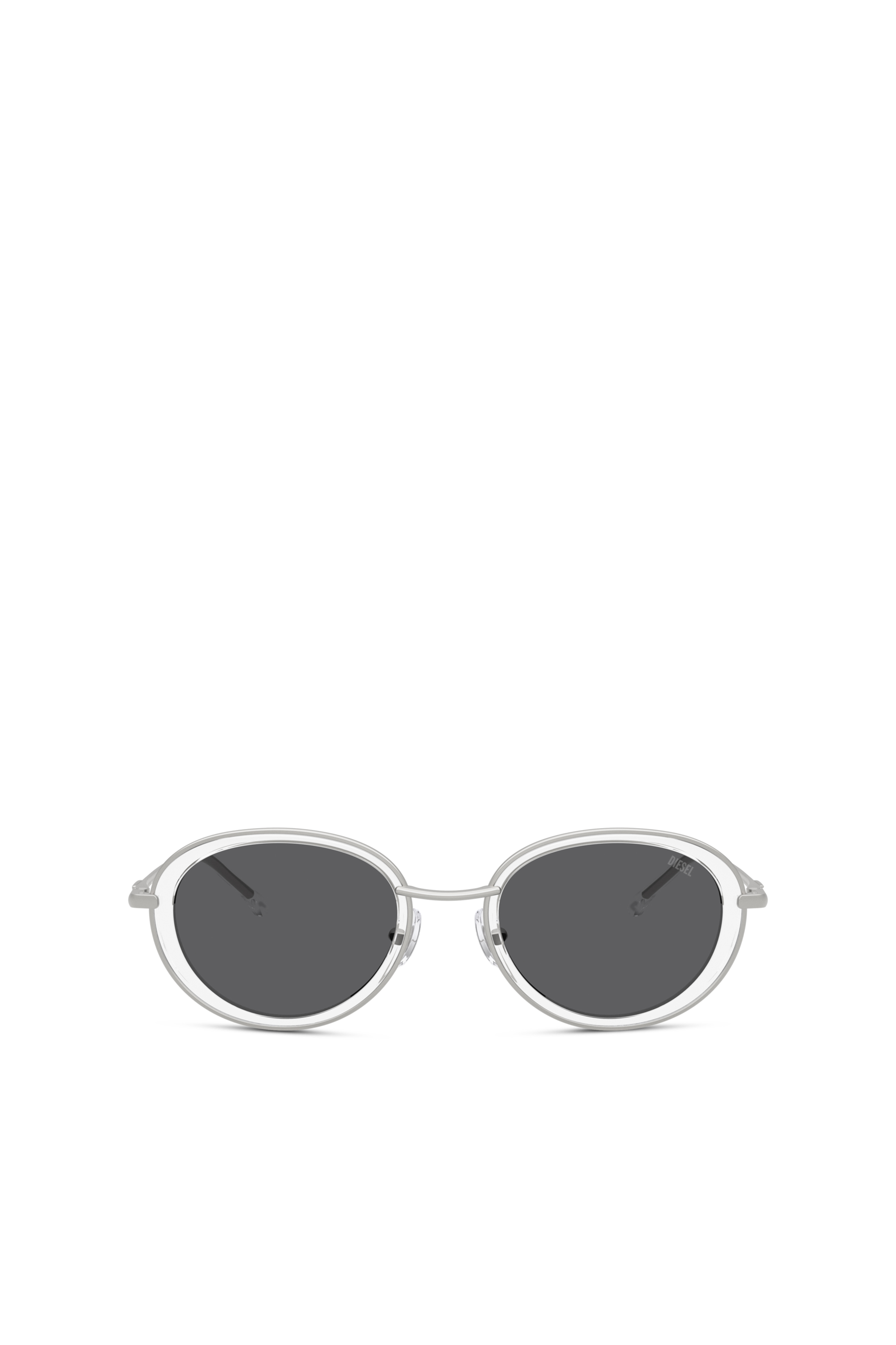 Diesel - 0DL1018, Unisex's Oval sunglasses in White - 1