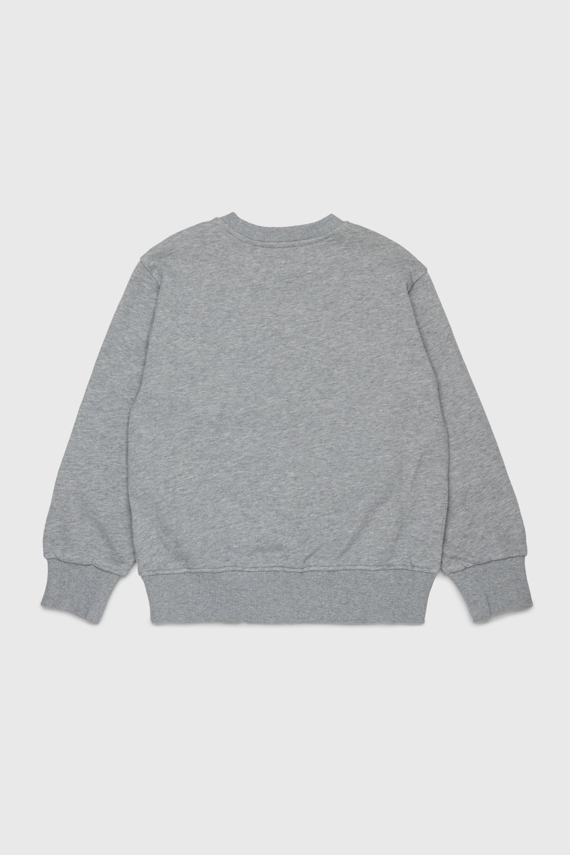 Diesel - SJEANS OVER, Man's Sweatshirt with frayed logo letters in Grey - 2