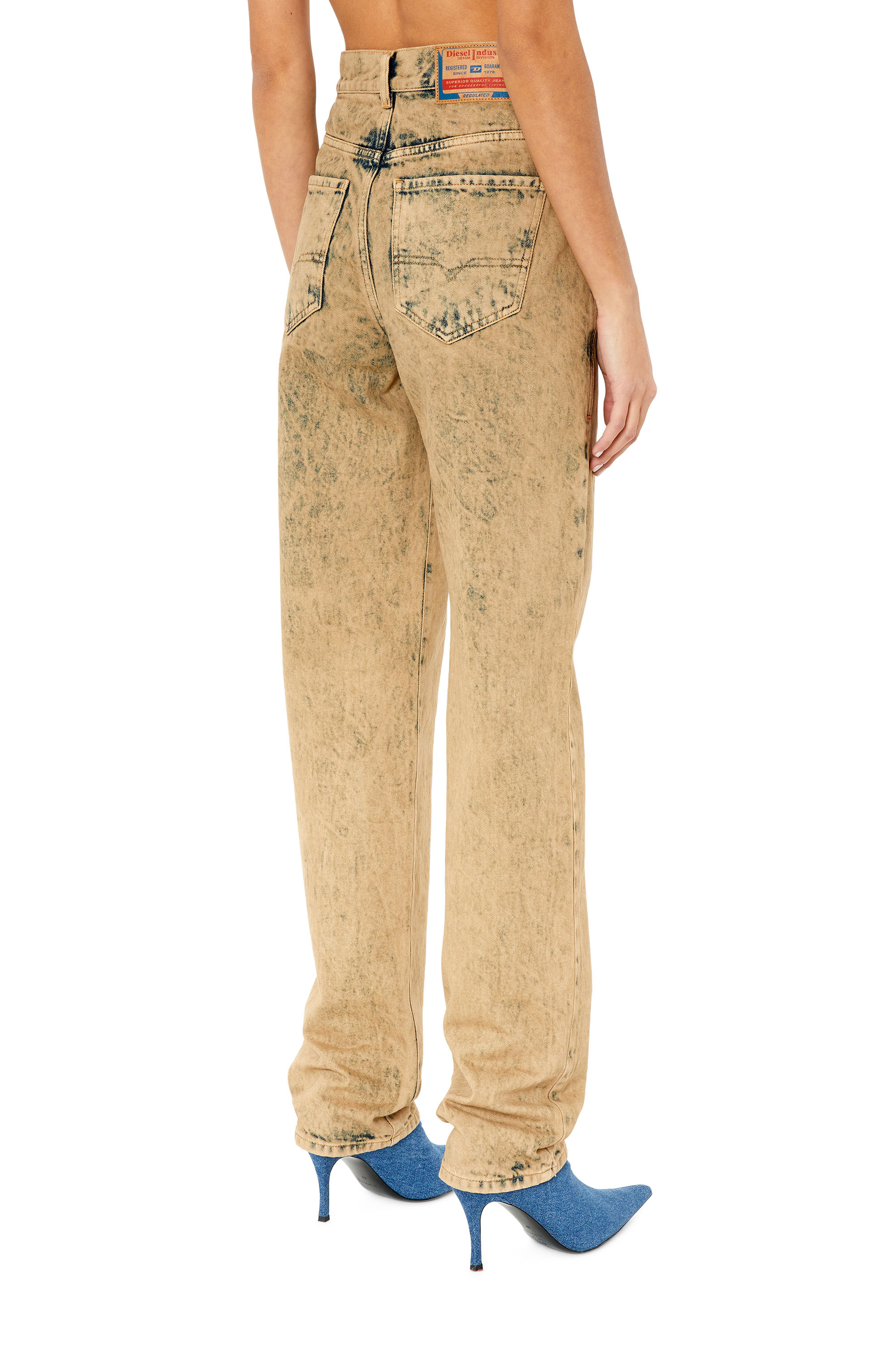 Diesel - 1956 D-Tulip 09F22 Straight Jeans, Light Brown - Image 2