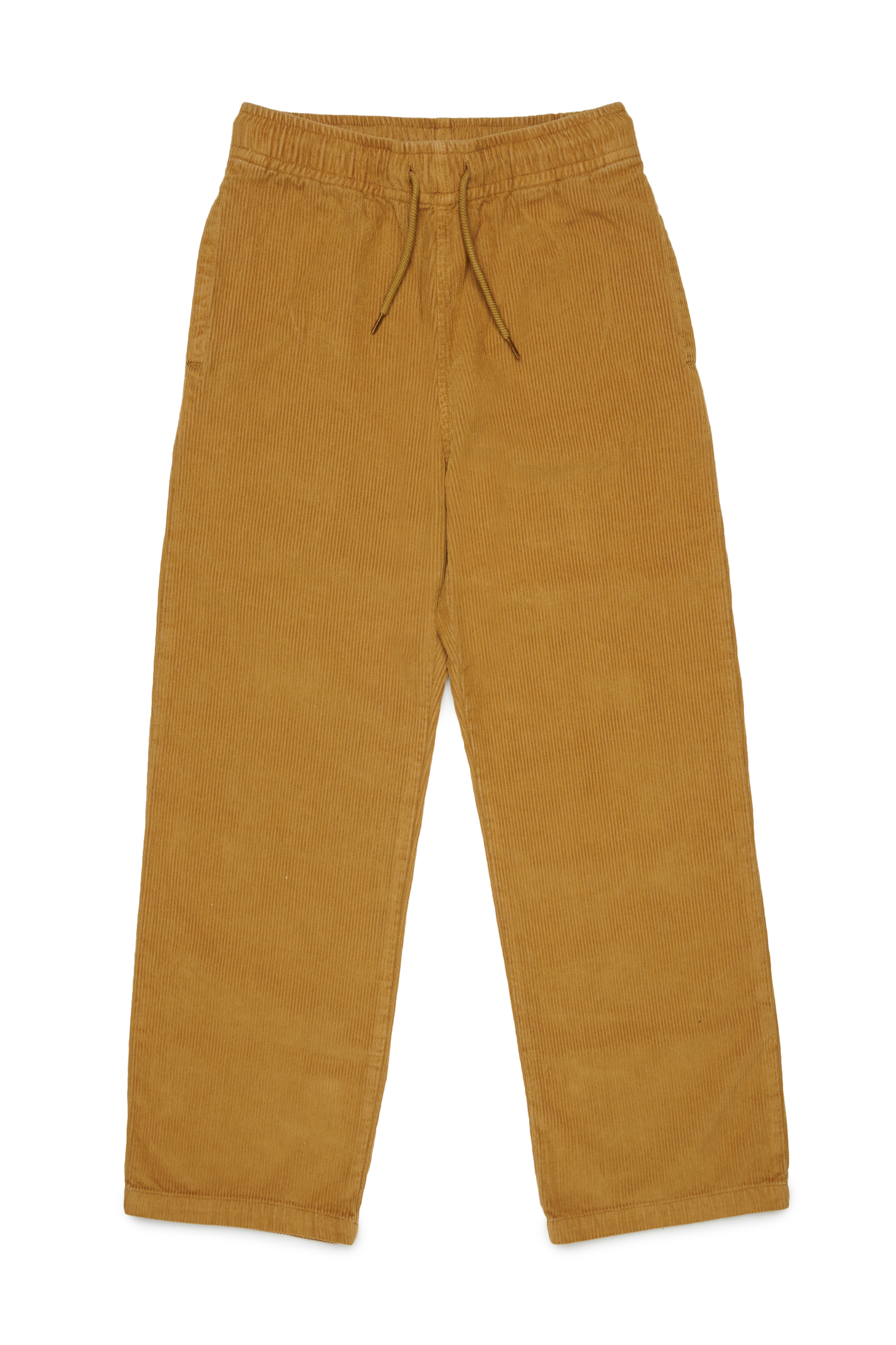 Diesel - PMILL, Man's Corduroy pants with drawstring waist in Brown - 1