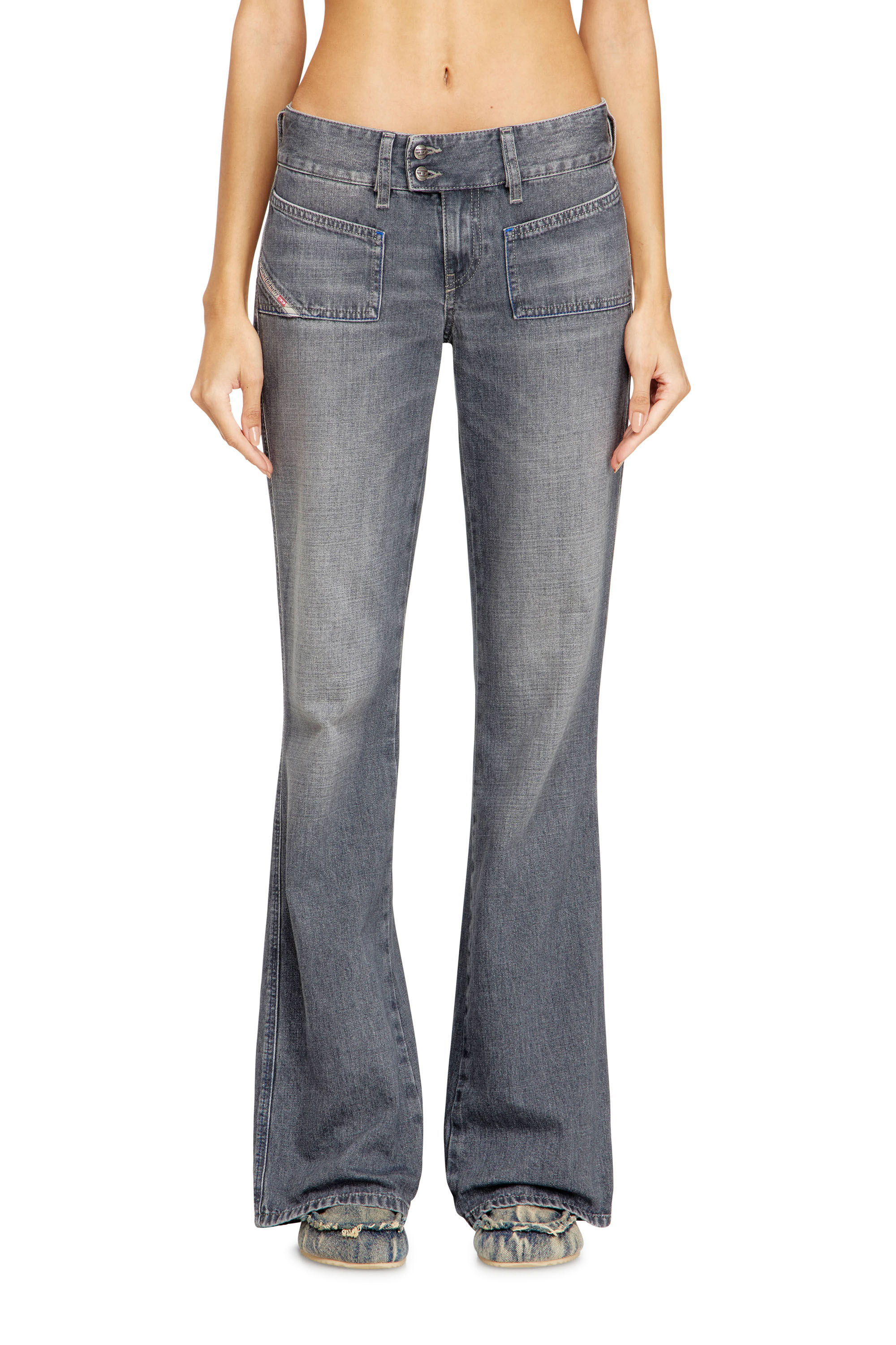 Diesel - Woman's Bootcut Jeans D-Hush 09N83, Grey - 3