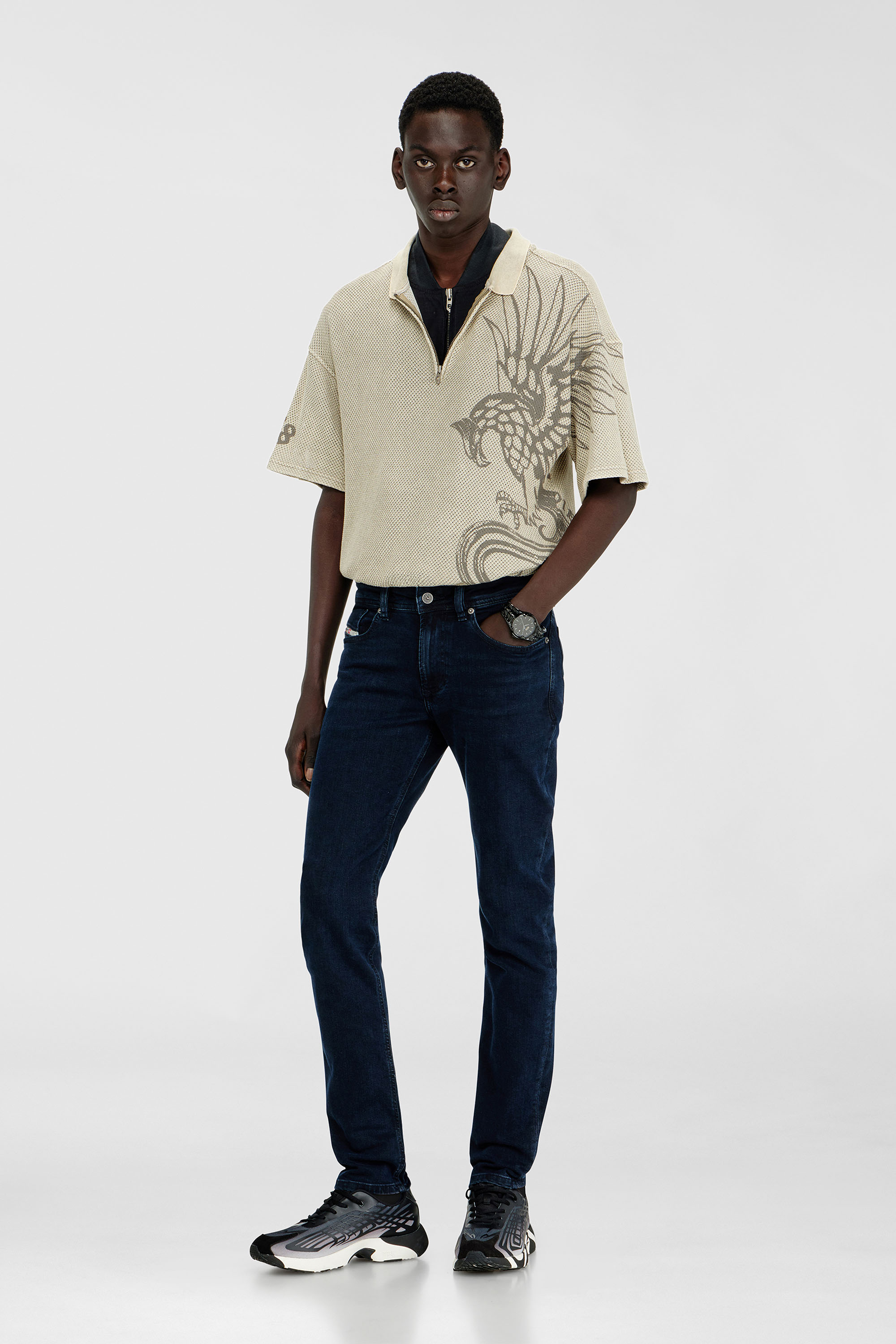 Diesel - Man's Skinny Jeans 1979 Sleenker 0KBBG, Dark Blue - 1