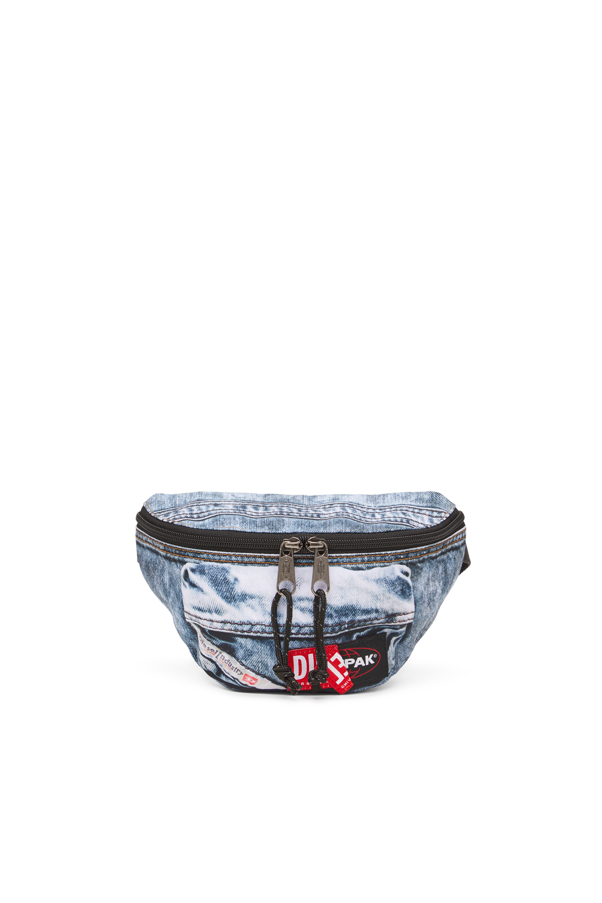 DIESEL SPRINGER, Blue Diesel - DIESEL SPRINGER, Unisex's Belt bag in trompe l'oeil denim in Blue - 1