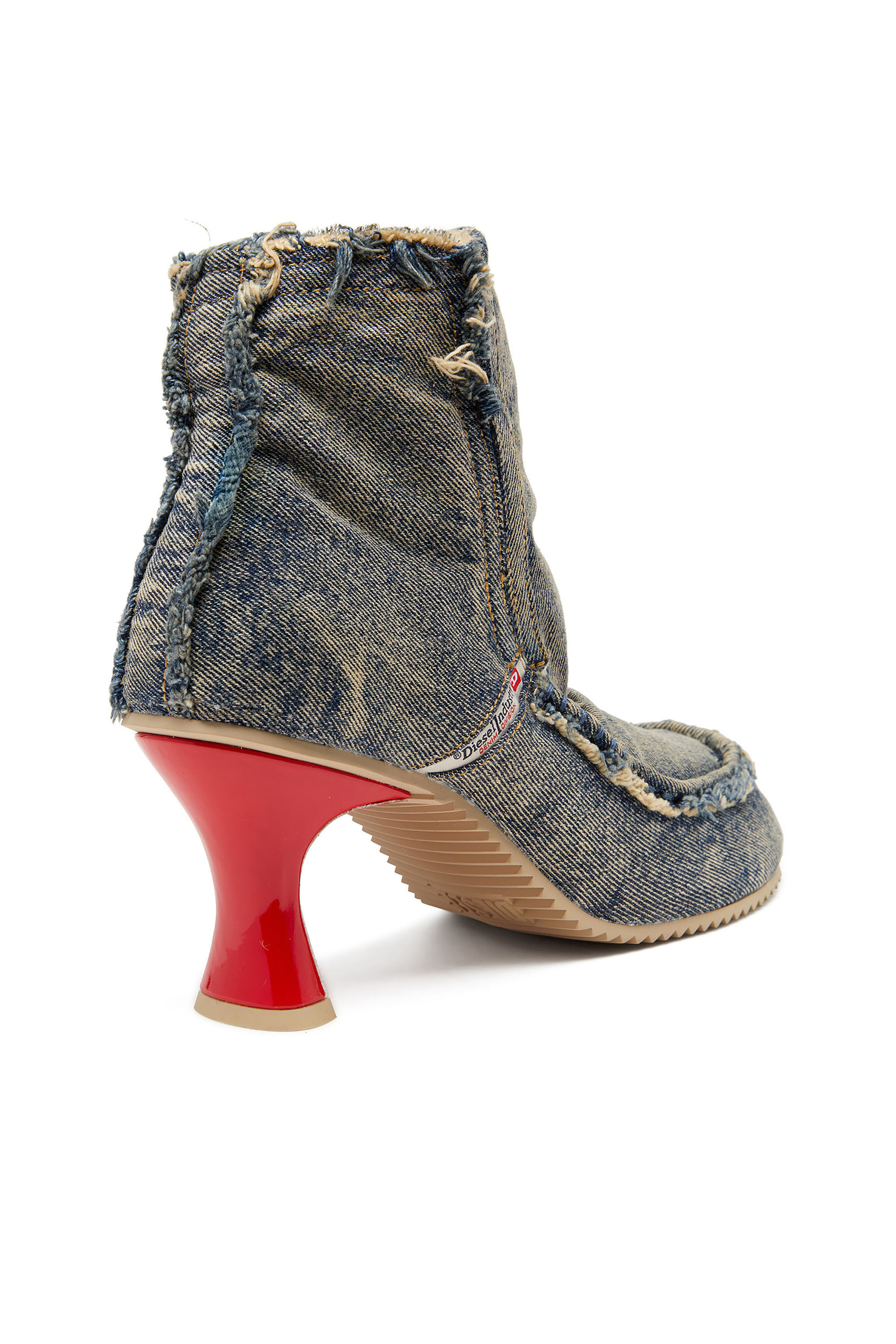 D-WOODSTOCK HEEL AB, Blue Diesel - D-WOODSTOCK HEEL AB, Woman's D-Woodstock - Denim boots with heel in Blue - 5