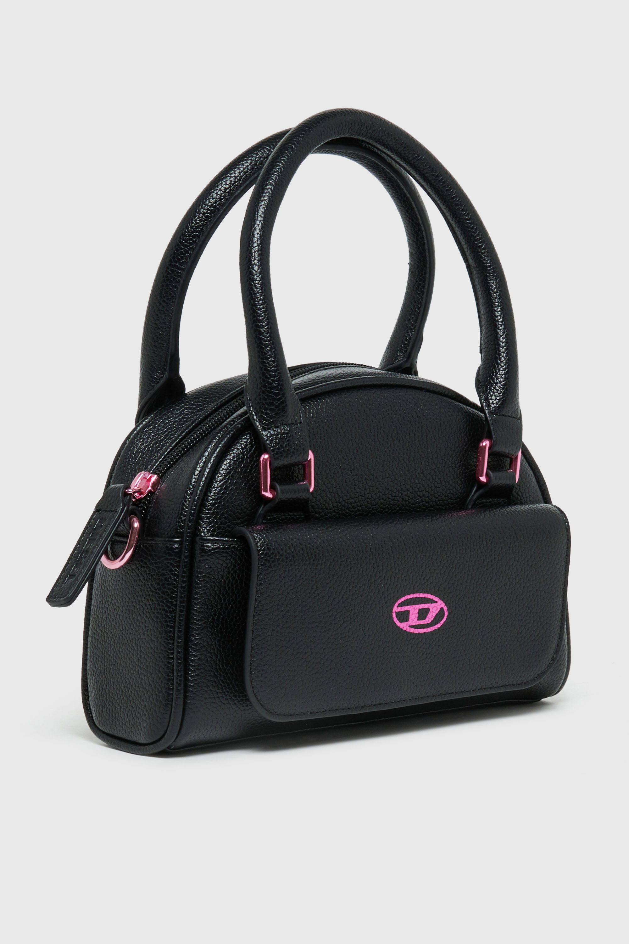 Diesel - WREDY, Woman's WREDY - Bag in grainy coated fabric in Black - 3