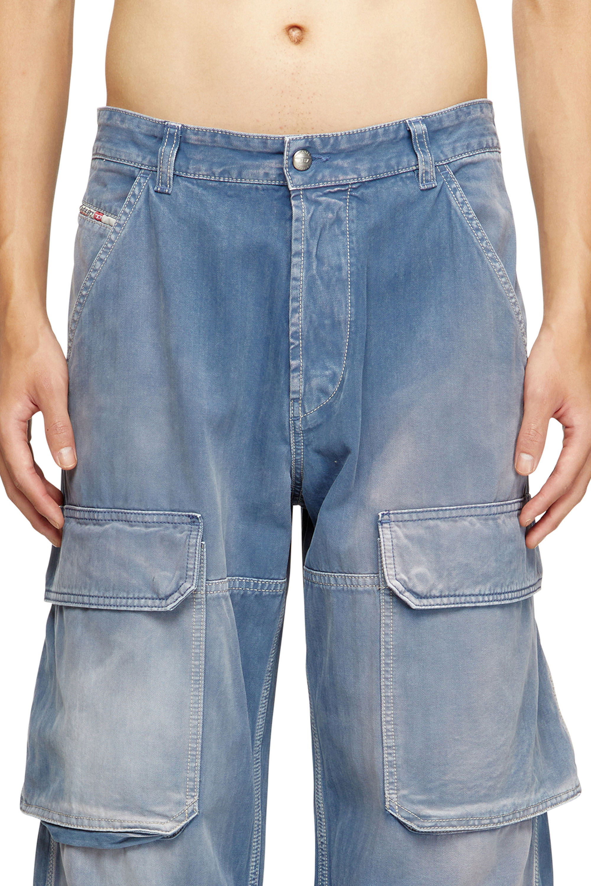 Diesel - Man's Relaxed Jeans D-Touch 09M93, Medium blue - 4