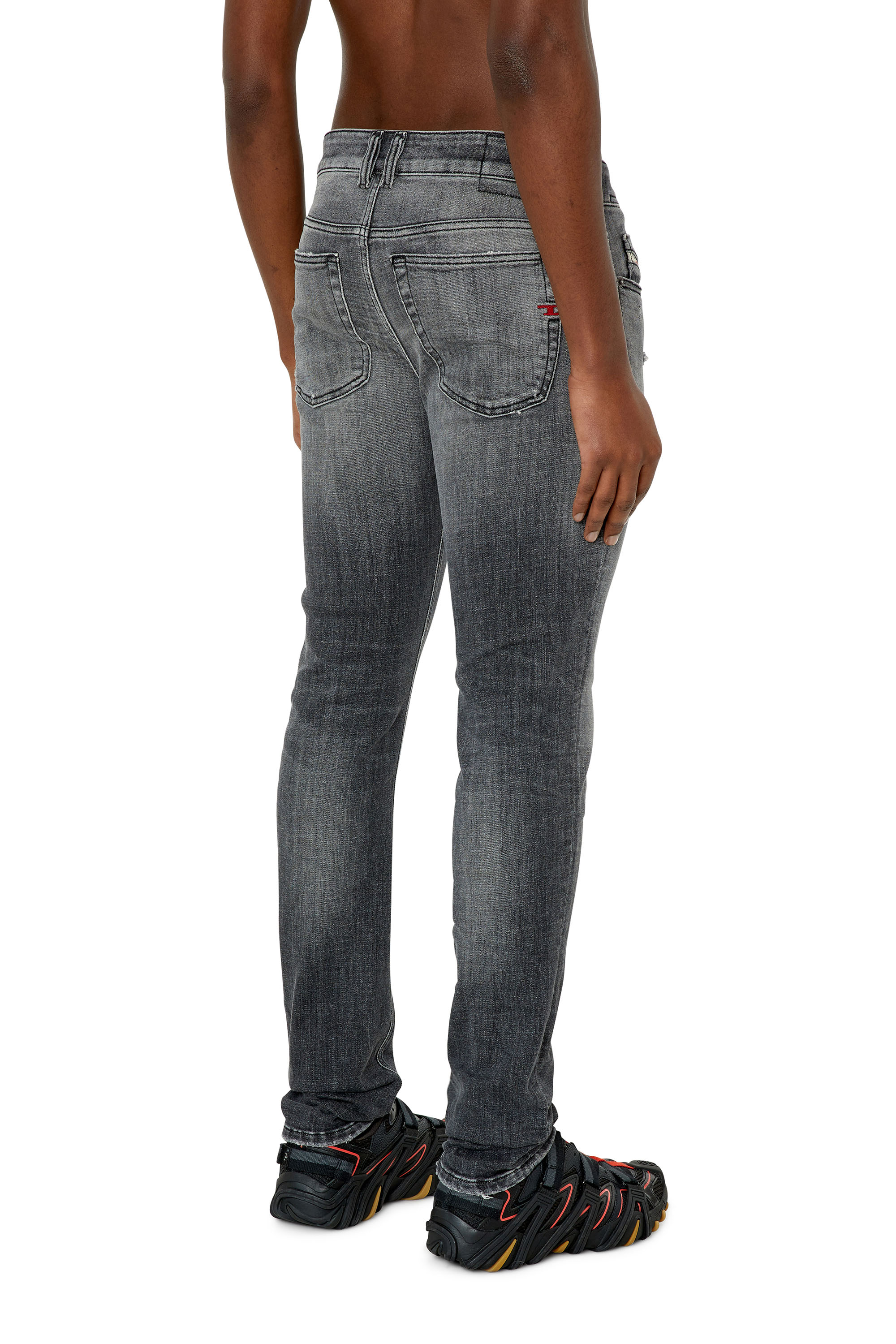 Diesel - 1979 Sleenker 09F13 Skinny Jeans, Black/Dark grey - Image 3