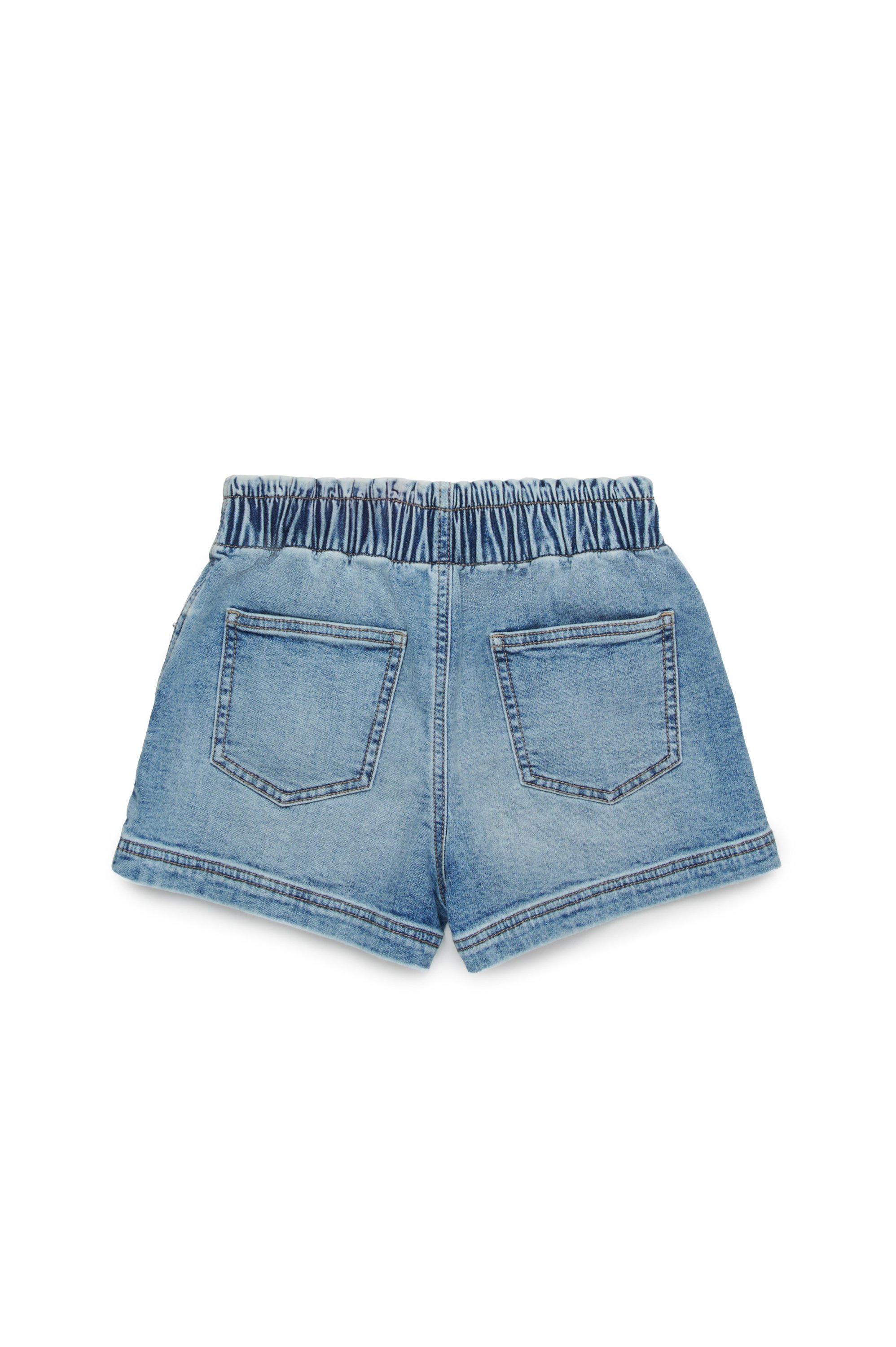 Diesel - PAMLIX JJJ, Woman's Shorts in used-look JoggJeans in Light Blue - 2