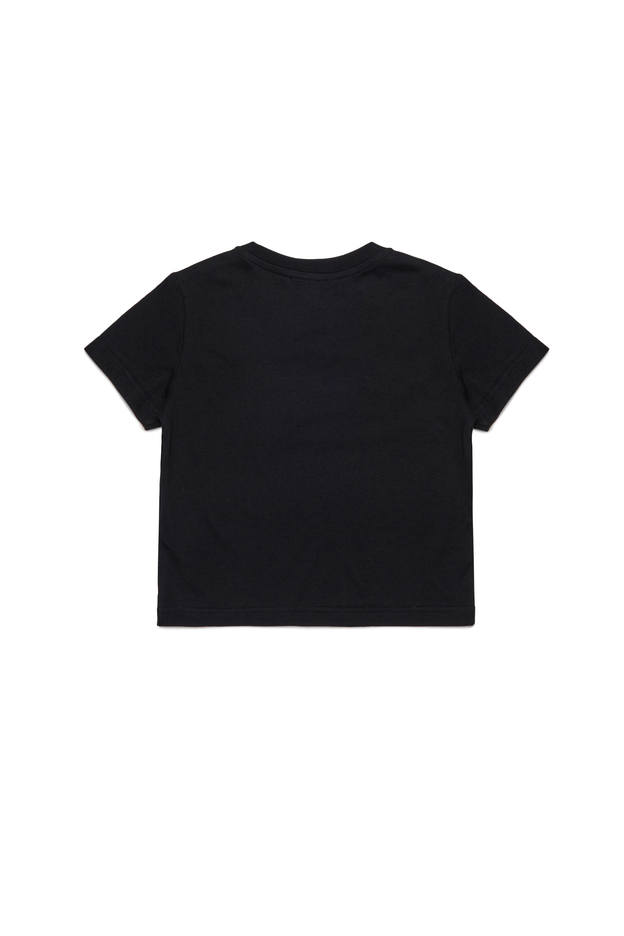 Diesel - TSEQUINSG, Woman's Cotton T-shirt with sequin logo in Black - 2