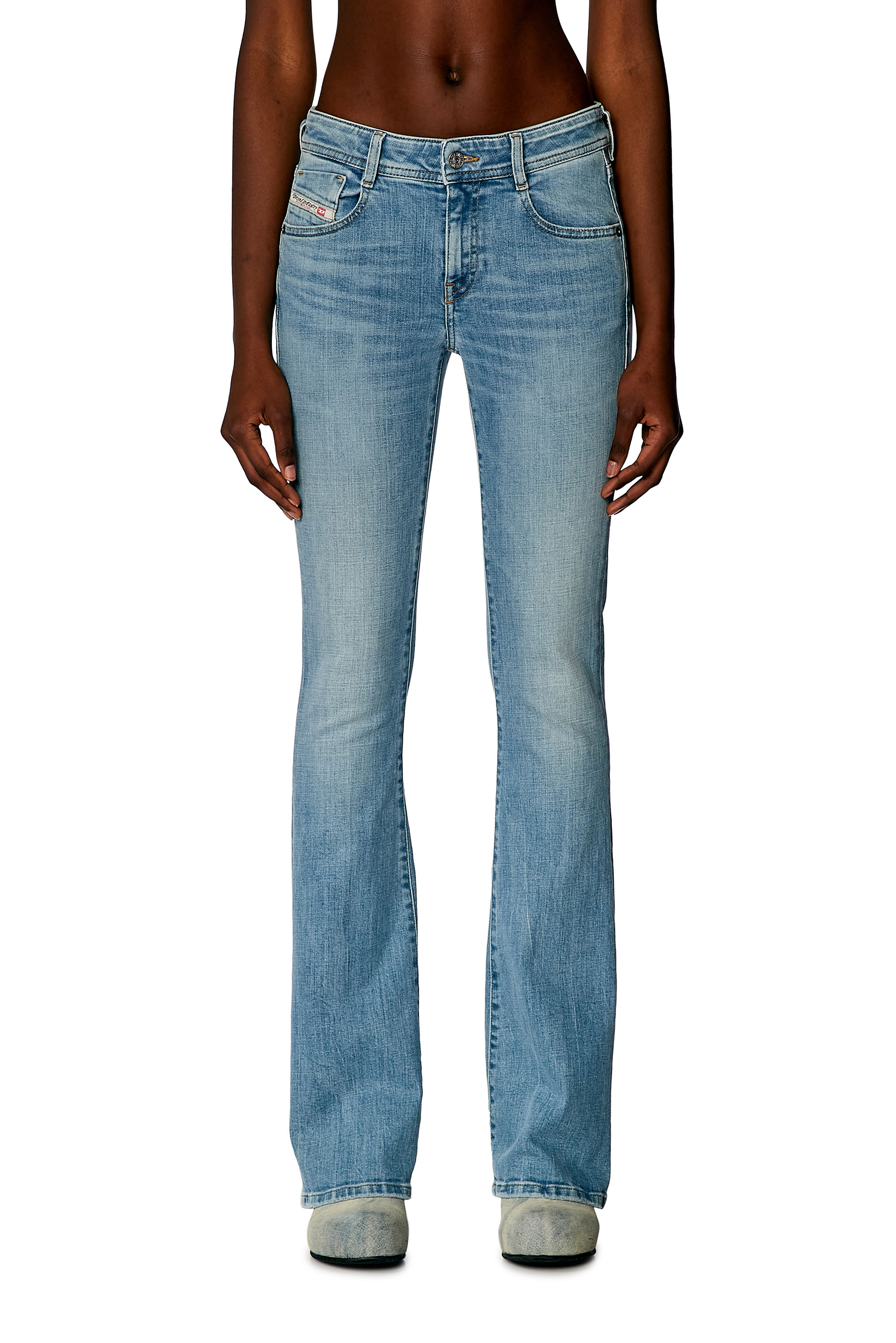 Diesel - Woman Bootcut and Flare Jeans 1969 D-Ebbey 09H61, Light Blue - Image 1