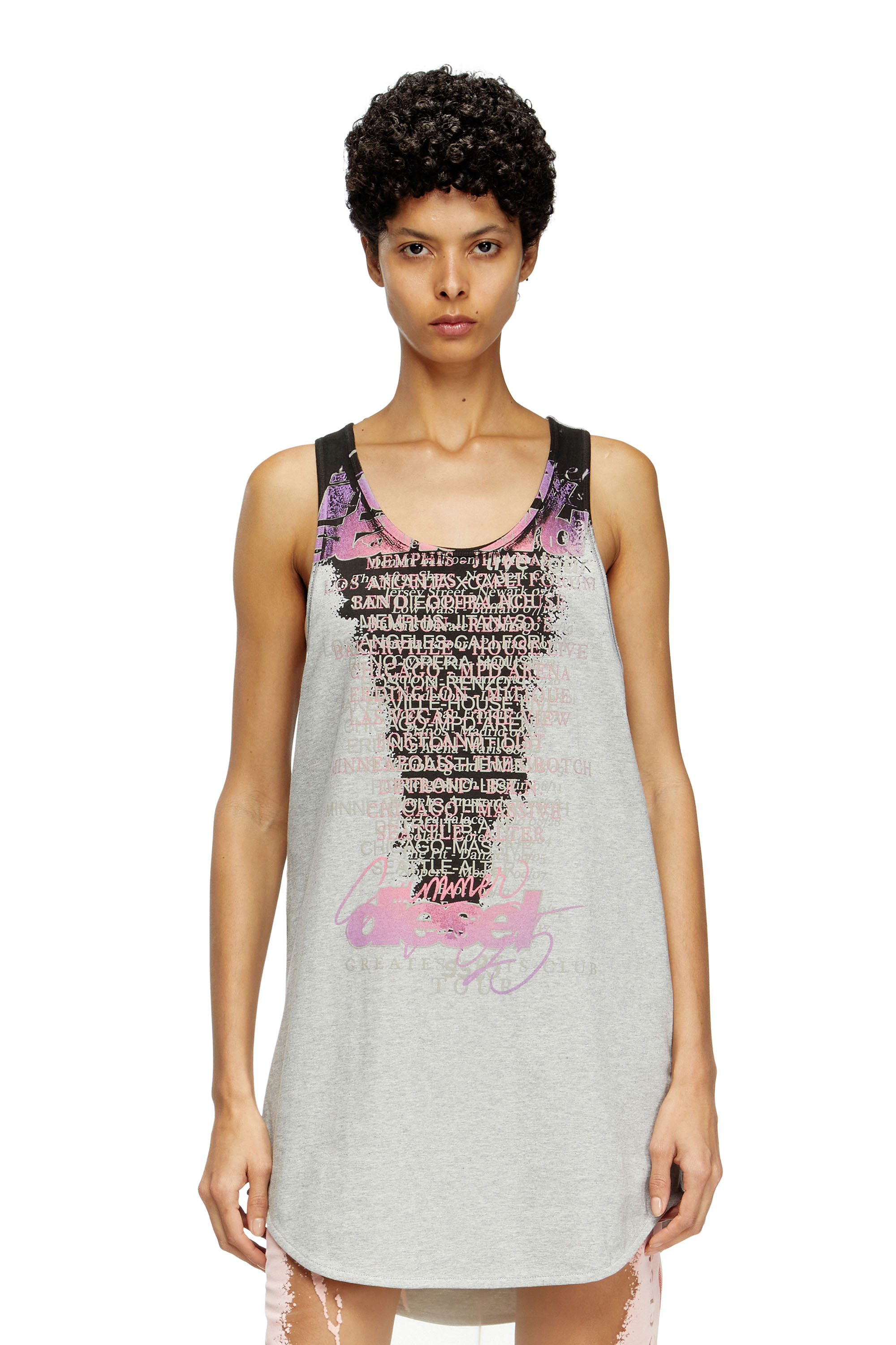 T-SHAN, Grey Diesel - T-SHAN, Unisex's Tank top with lyrics print in Grey - 6