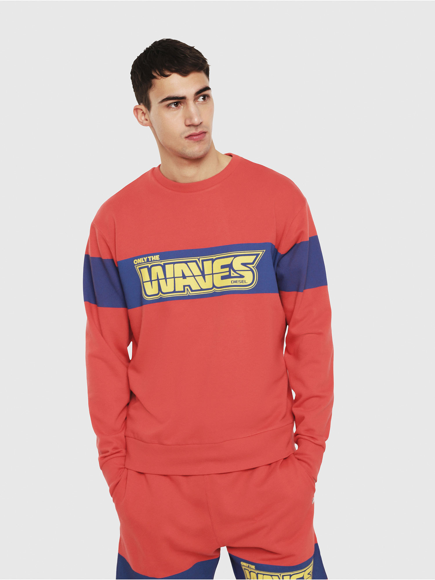 Diesel Mens Bmowt-justy-b Sweat-Shirt Sweatshirt