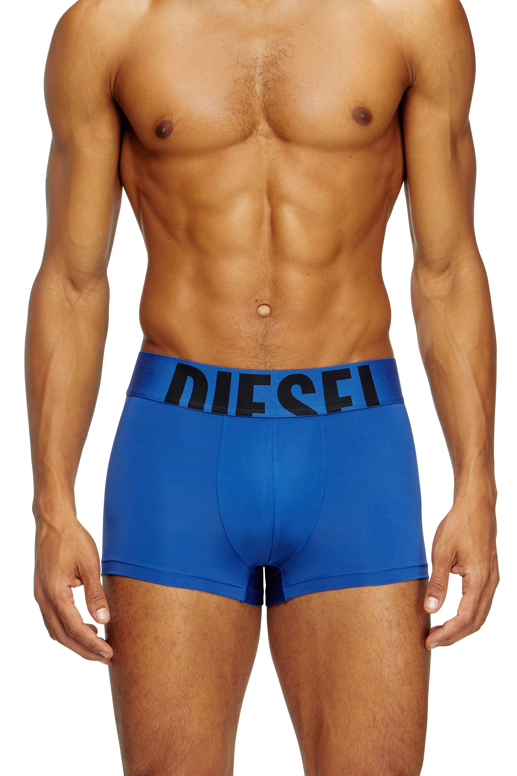 Diesel - DAMIEN-D-POP-55, Man's Boxer briefs with cut-off logo in Blue - 3