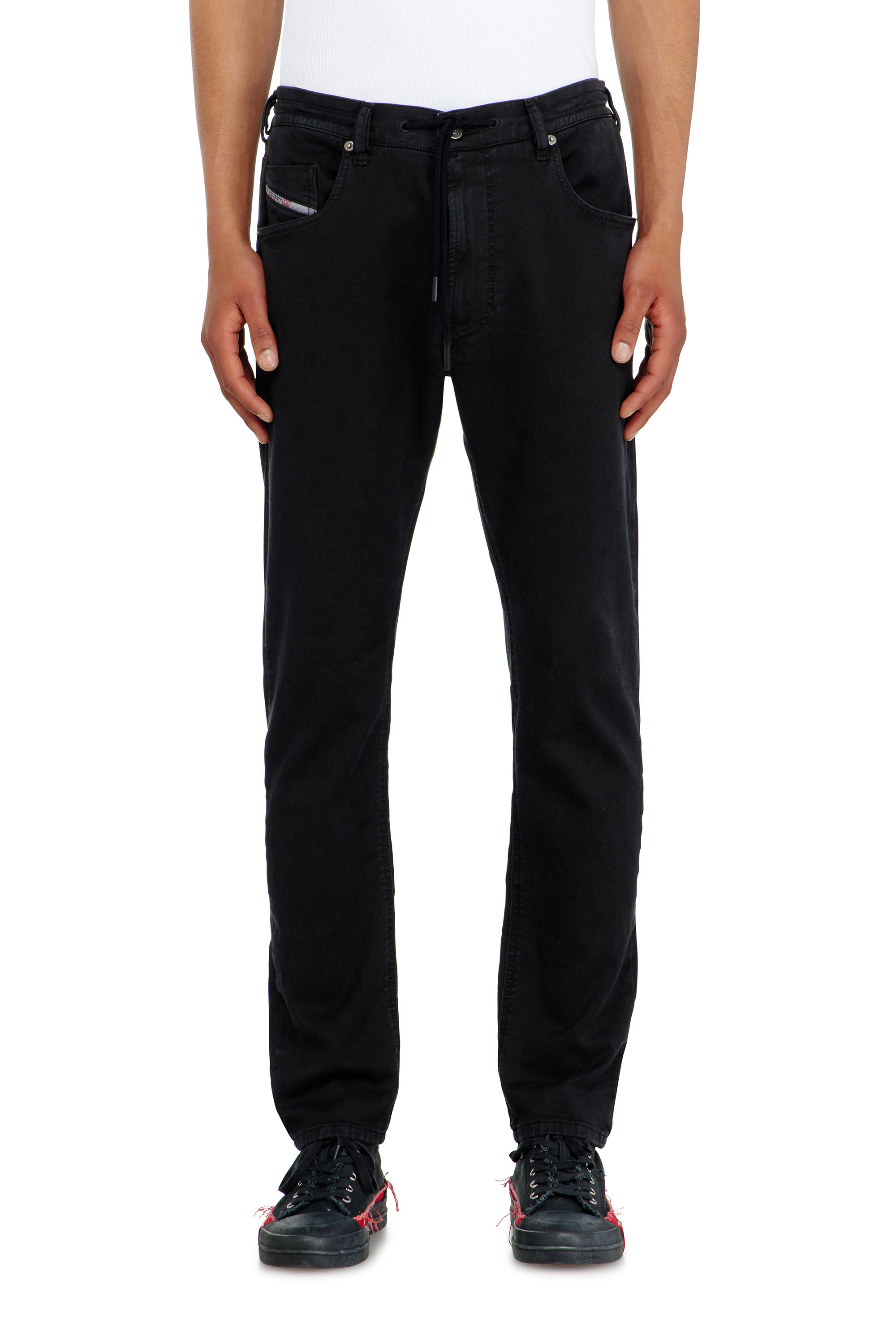 Diesel - Man's Regular 2032 D-Krooley Joggjeans&reg; 068NH, Black/Dark grey - 3
