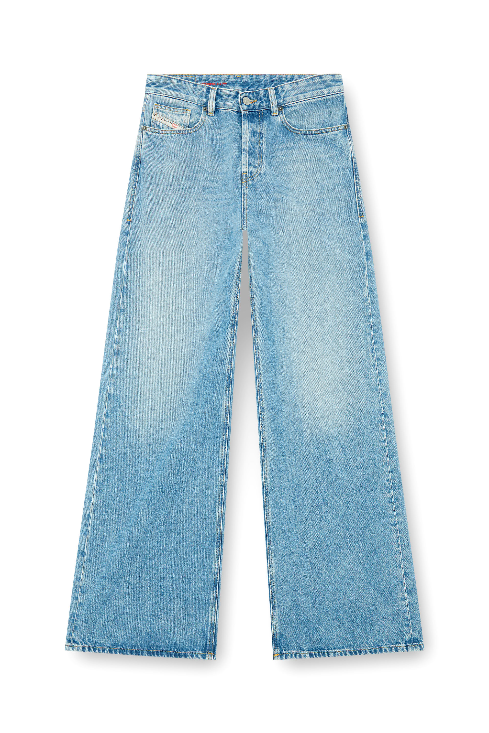 Diesel - Unisex's Relaxed Jeans 1996 D-Sire 09I29, Light Blue - 3