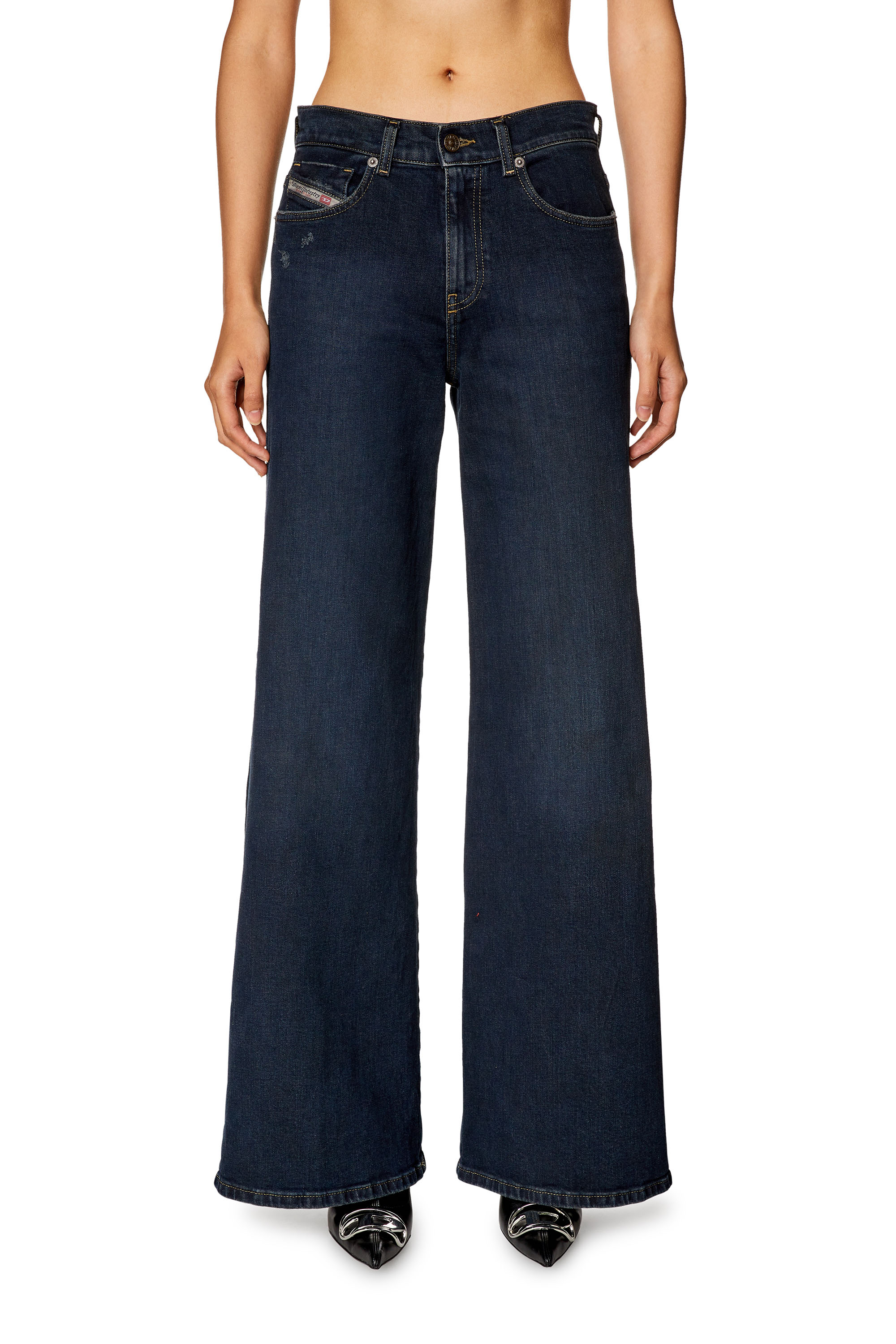 Diesel - Woman's Flare Jeans 1978 D-Akemi 09H48, Dark Blue - 3