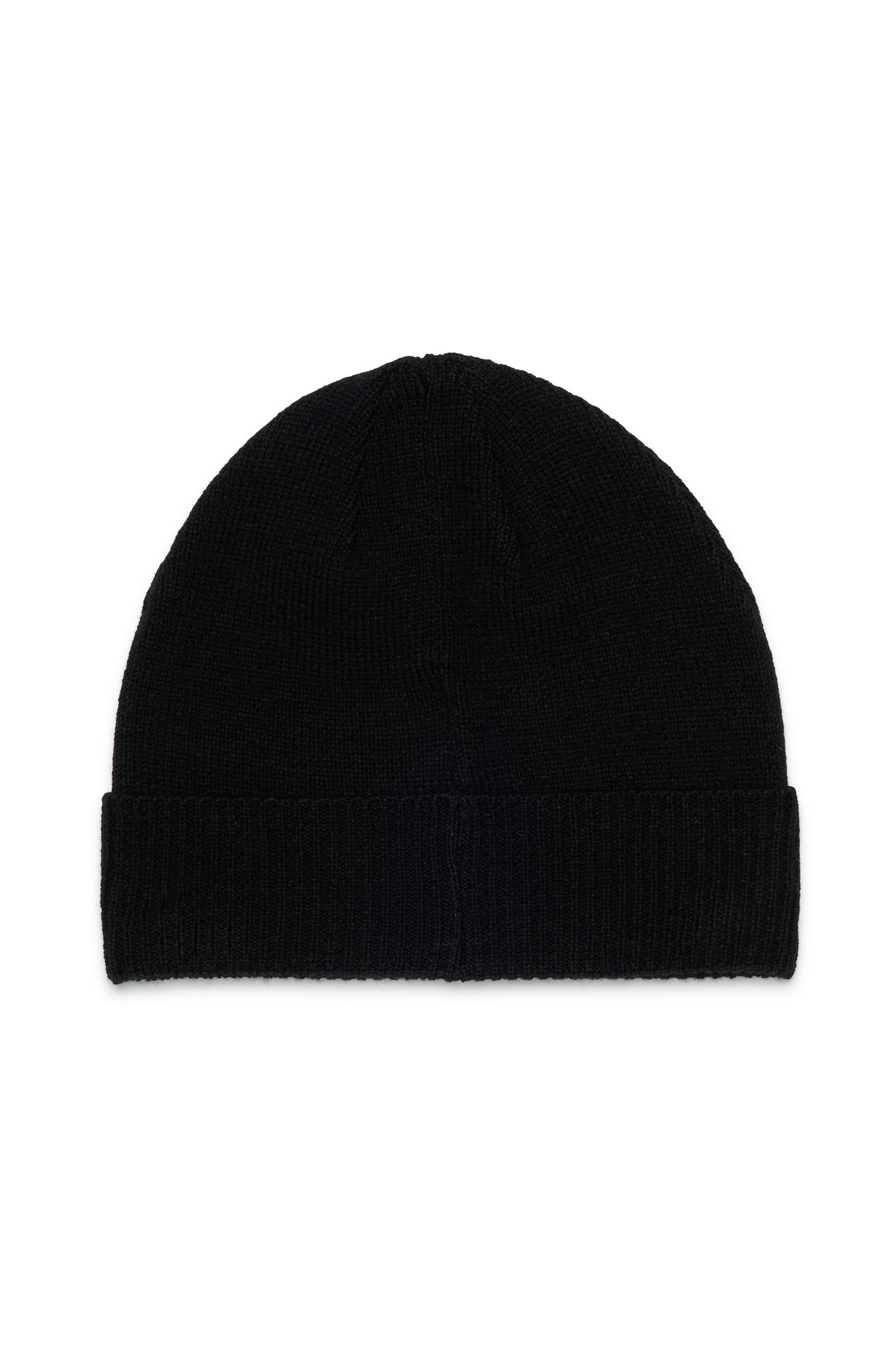 Diesel - FBAND, Unisex's Wool-blend beanie with logo in Black - 2