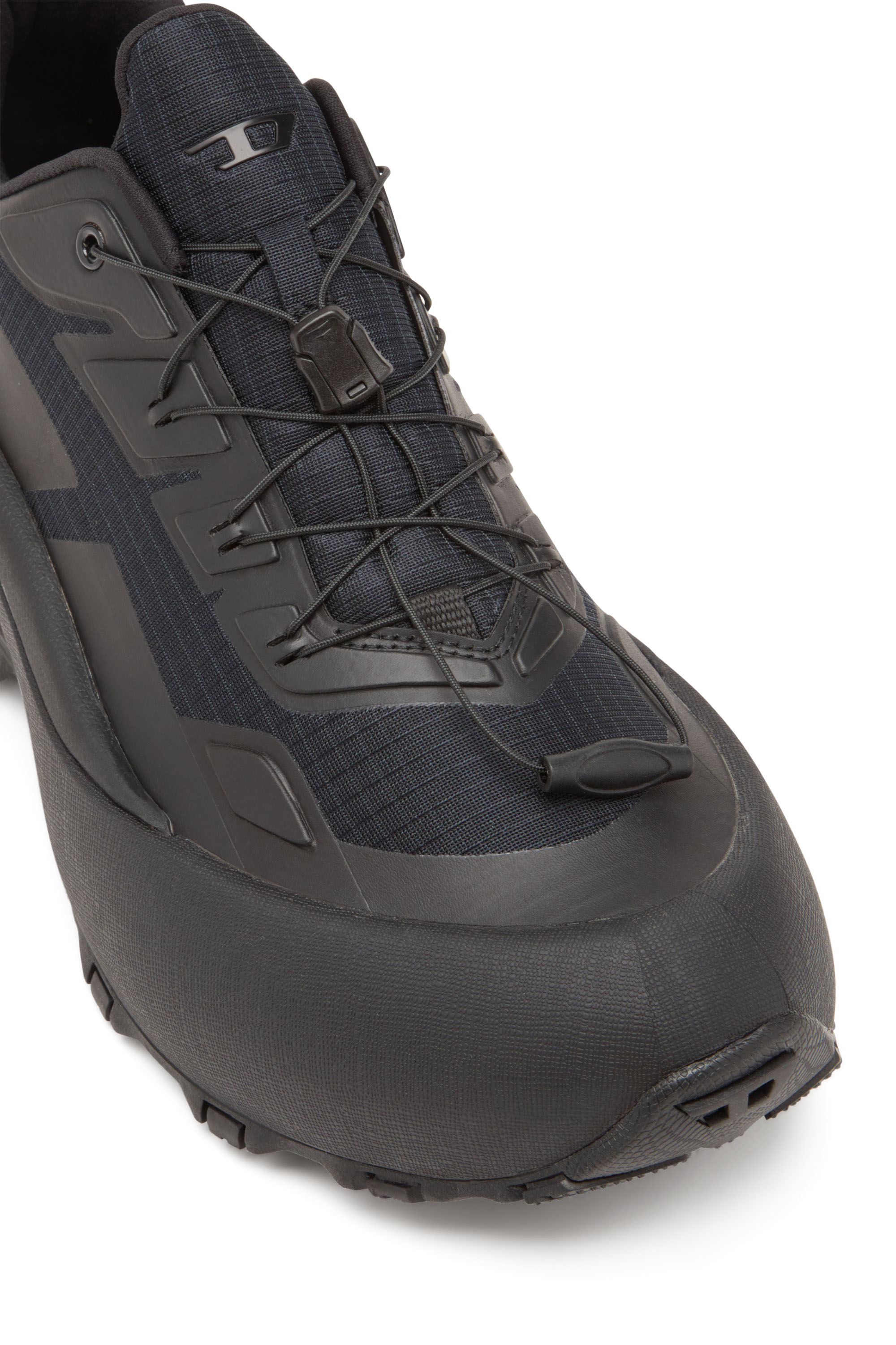 D-CAGE RUNNER, Black Diesel - D-CAGE RUNNER, Man's D-Cage Runner-Sneakers in TPU-trimmed ripstop in Black - 6